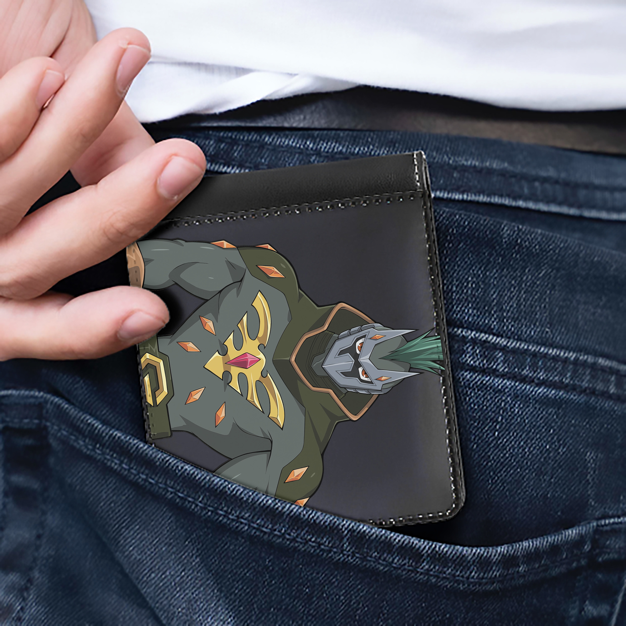 （画像用） 遊☆戯☆王 Yu-Gi-Oh! 二つ折り革財布