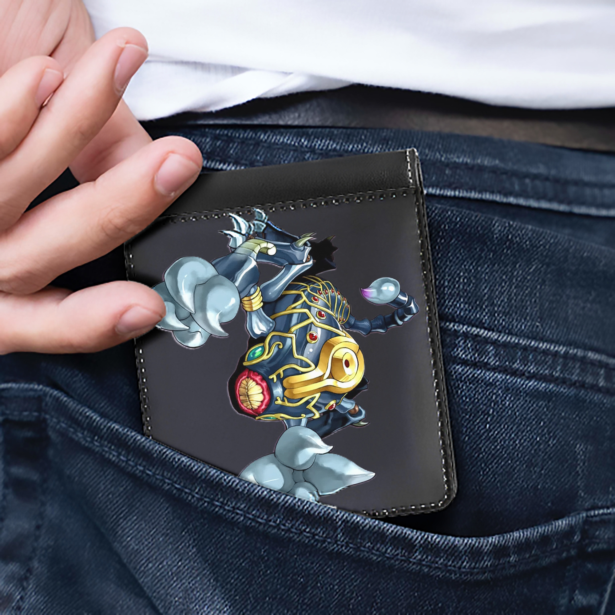 （画像用） 遊☆戯☆王 Yu-Gi-Oh! 二つ折り革財布