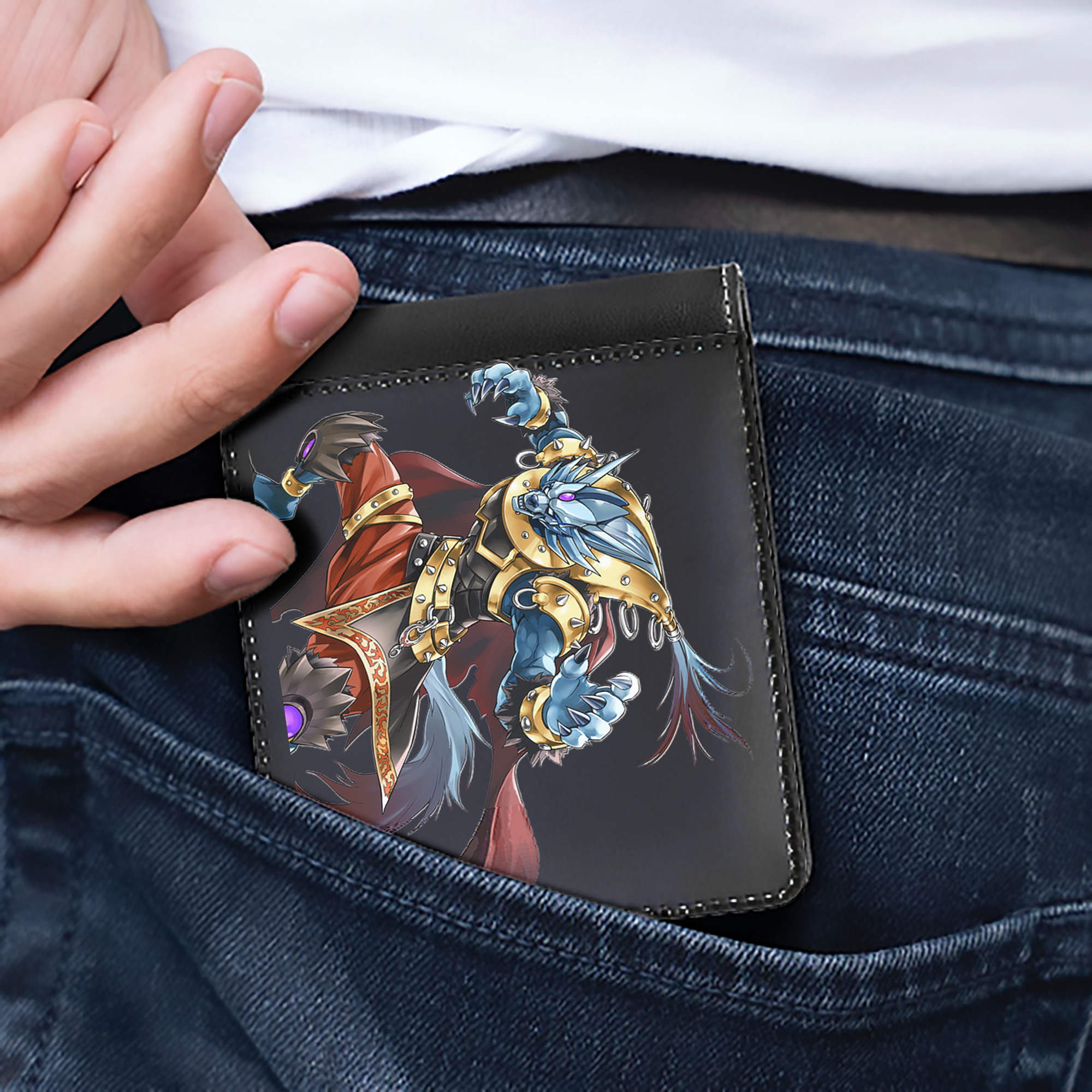 （画像用） 遊☆戯☆王 Yu-Gi-Oh! 二つ折り革財布