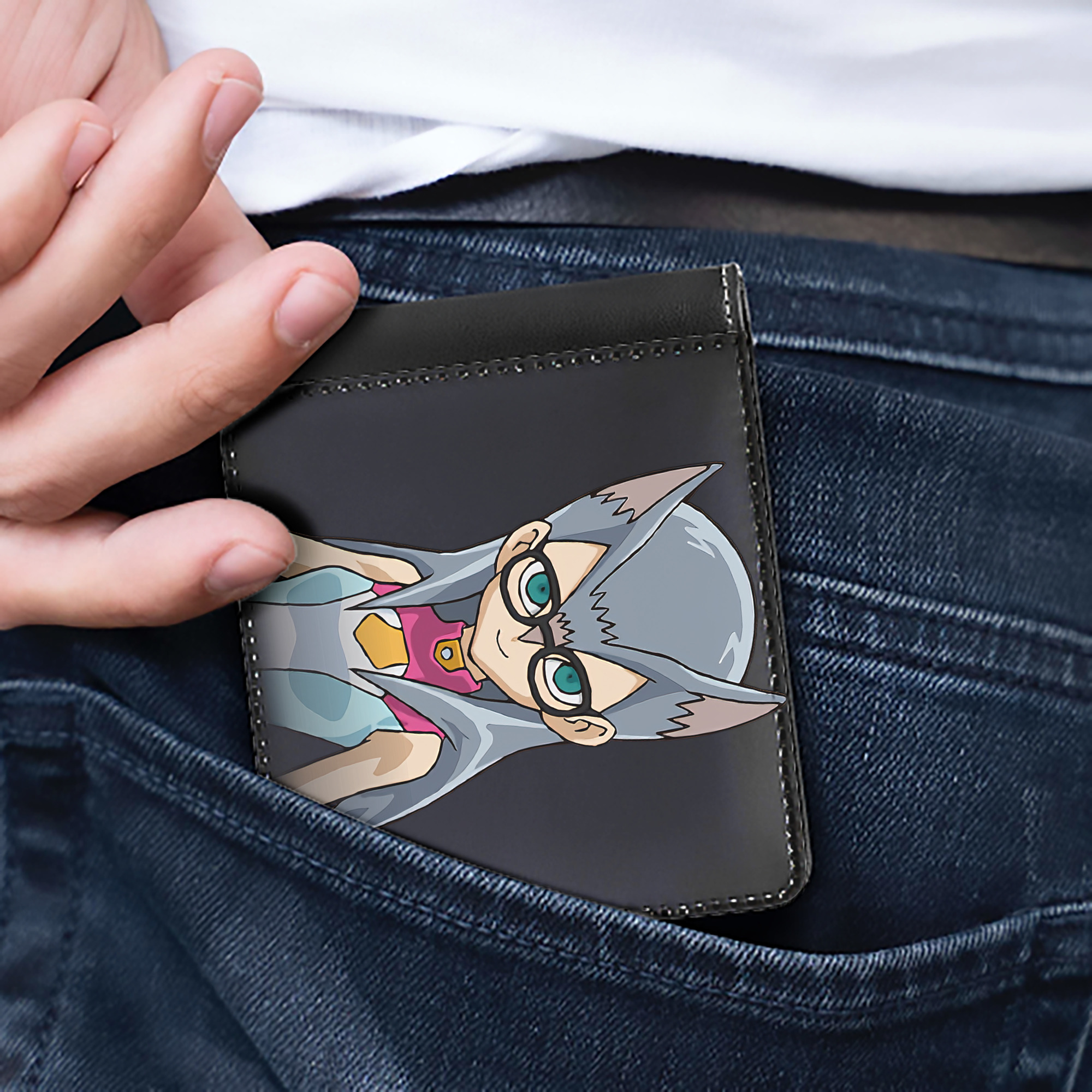 （画像用） 遊☆戯☆王 Yu-Gi-Oh! 二つ折り革財布
