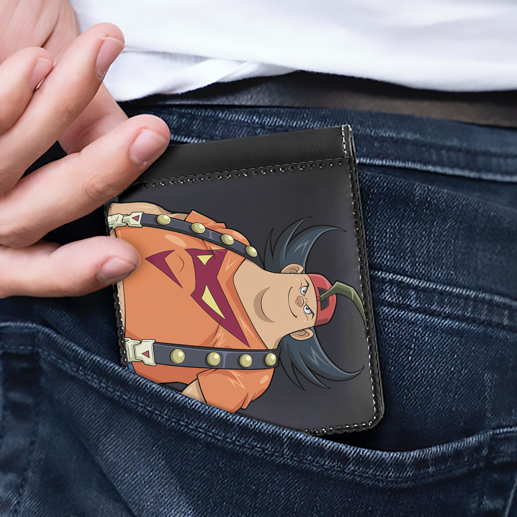 （画像用） 遊☆戯☆王 Yu-Gi-Oh! 二つ折り革財布