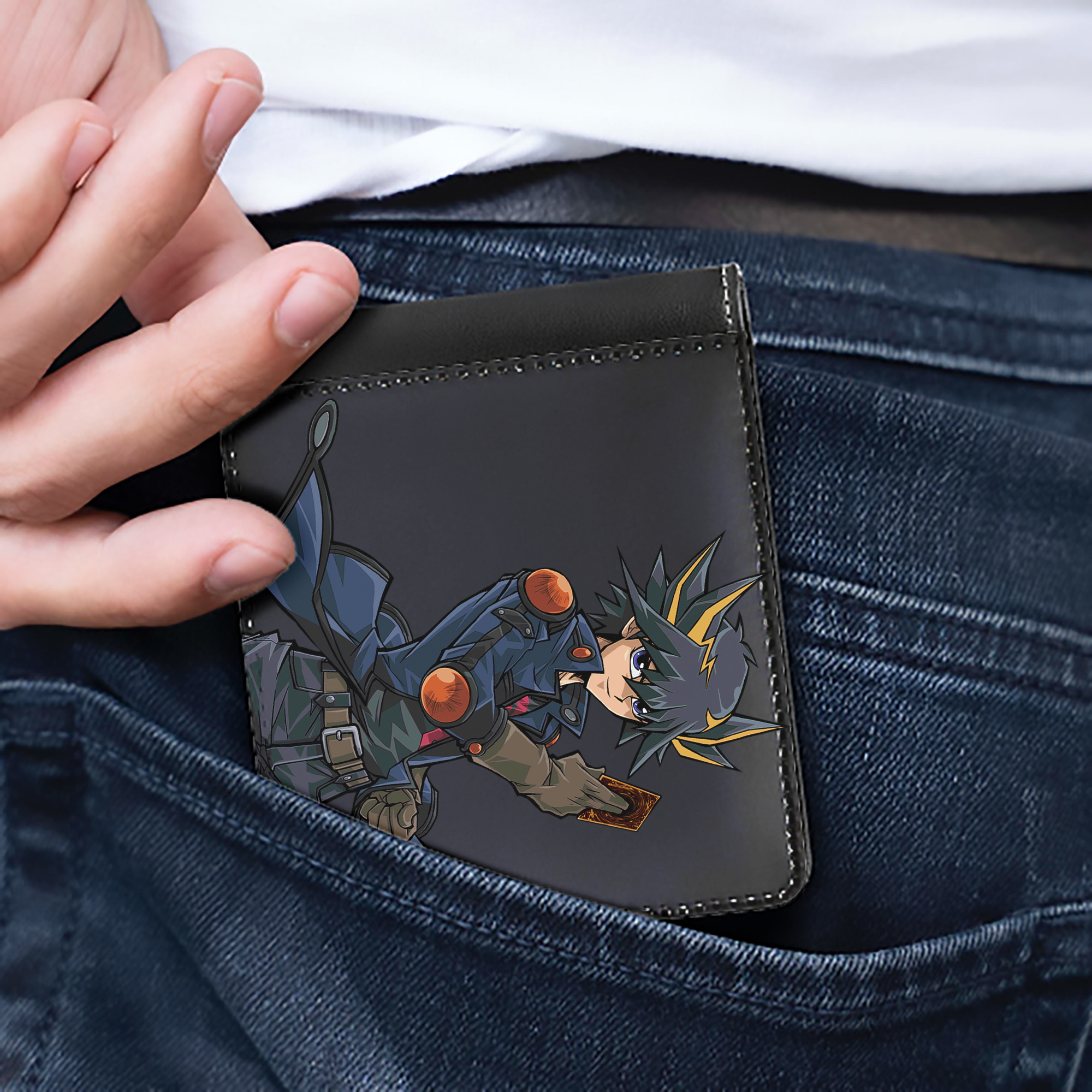 （画像用） 遊☆戯☆王 Yu-Gi-Oh! 二つ折り革財布