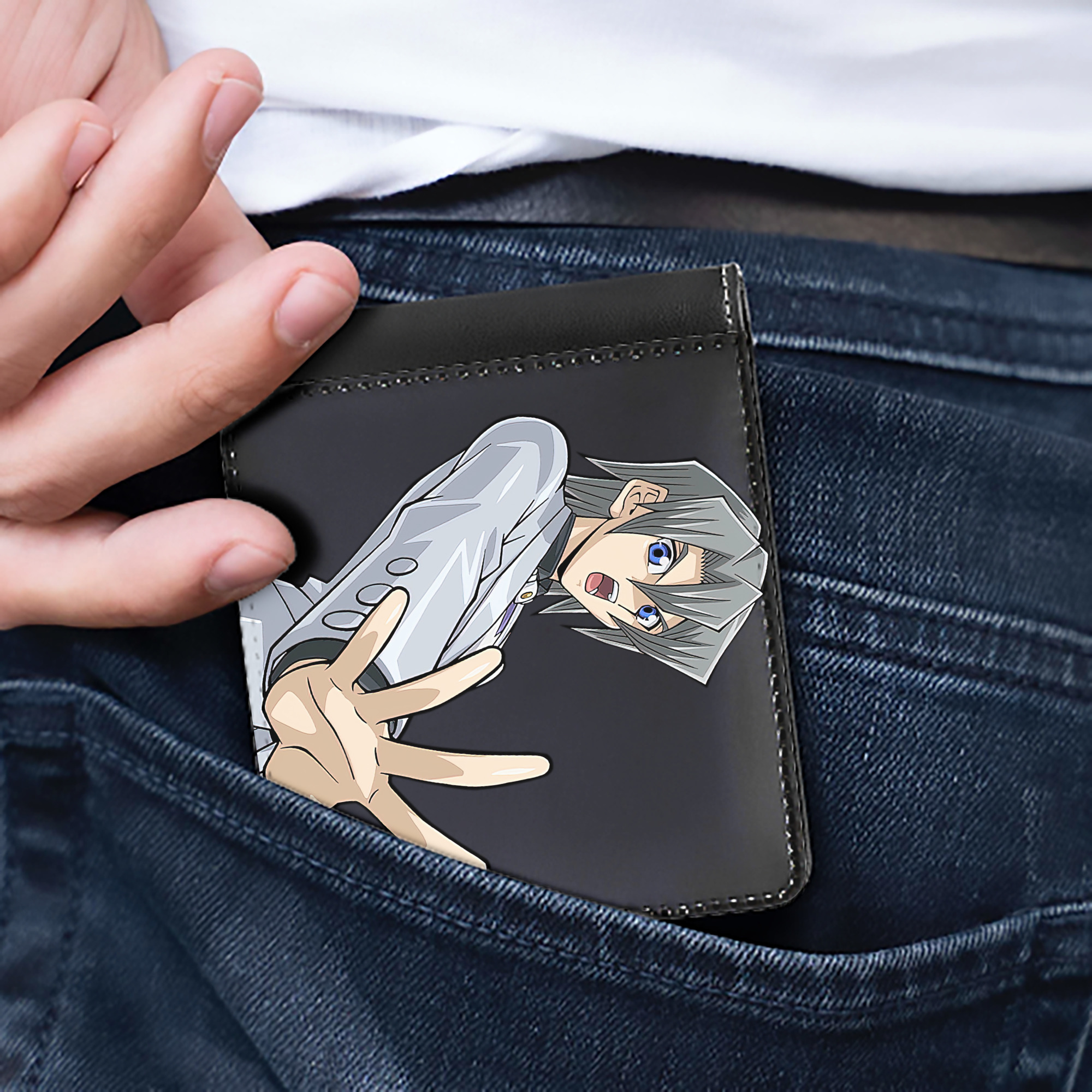 （画像用） 遊☆戯☆王 Yu-Gi-Oh! 二つ折り革財布