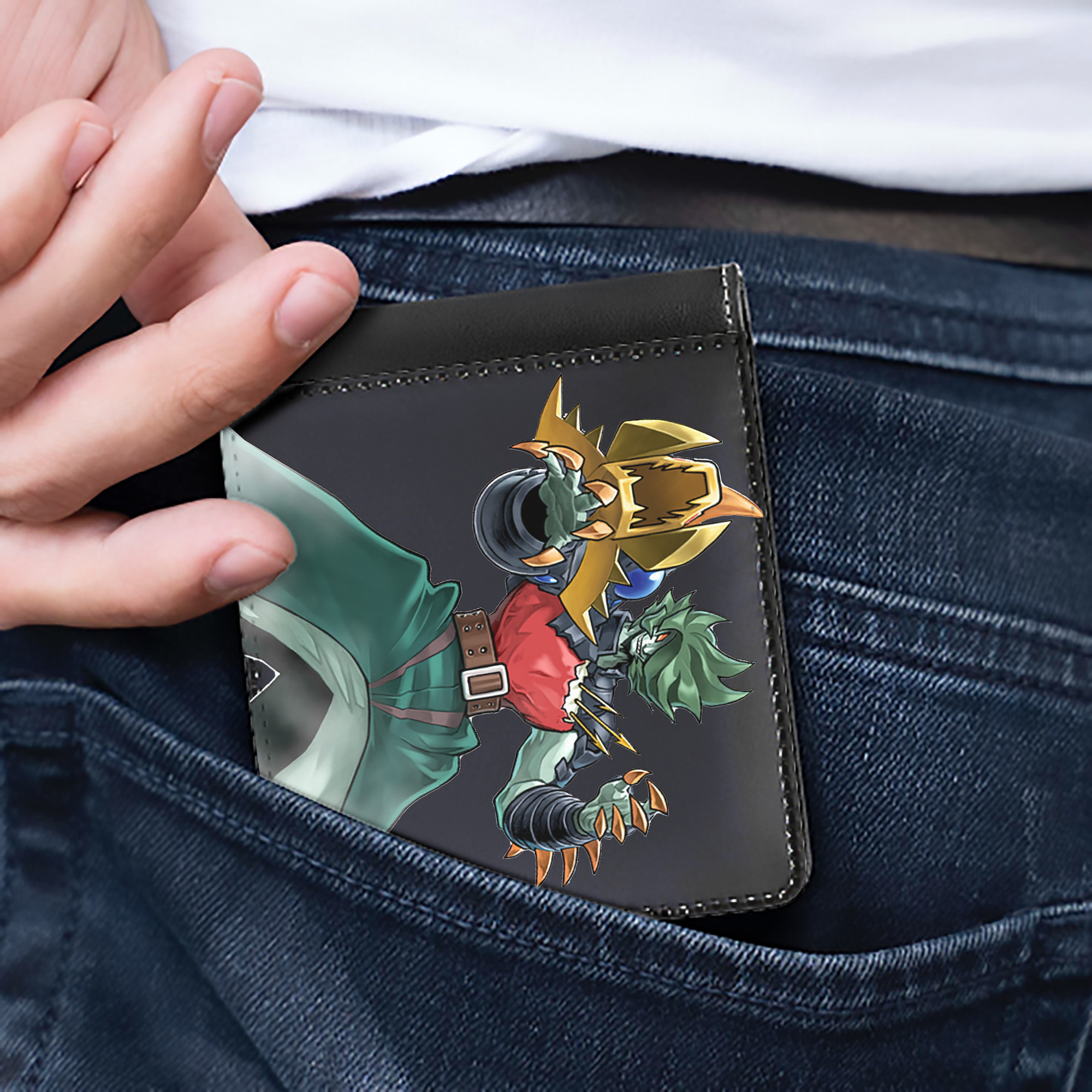 （画像用） 遊☆戯☆王 Yu-Gi-Oh! 二つ折り革財布