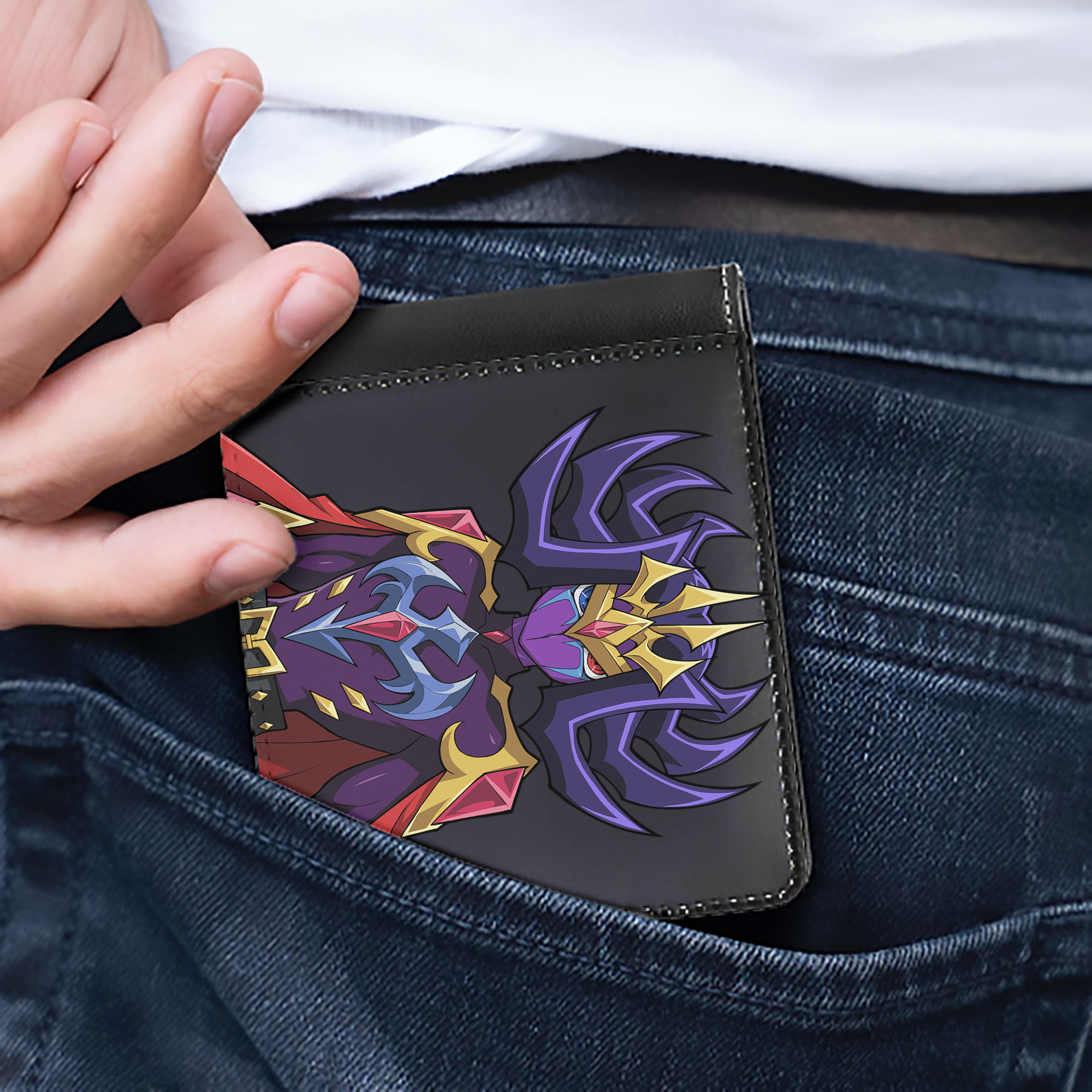 （画像用） 遊☆戯☆王 Yu-Gi-Oh! 二つ折り革財布