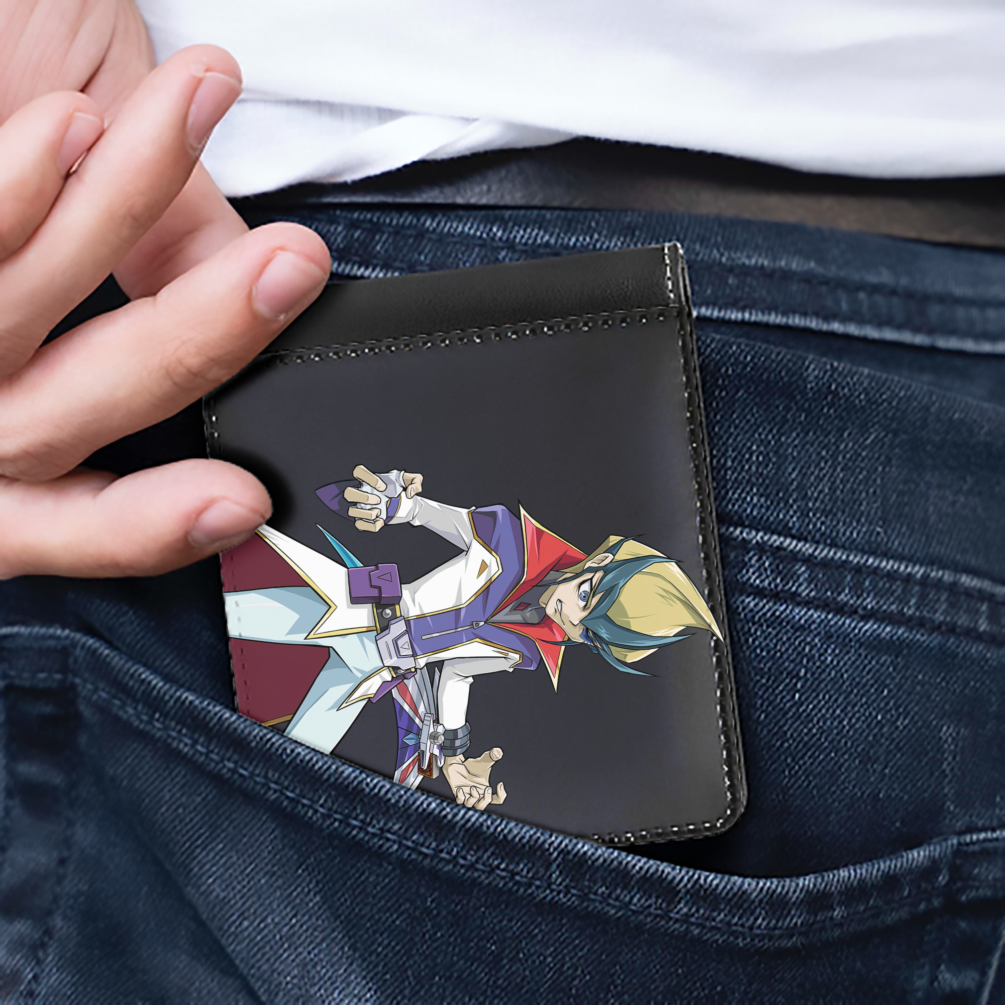 （画像用） 遊☆戯☆王 Yu-Gi-Oh! 二つ折り革財布