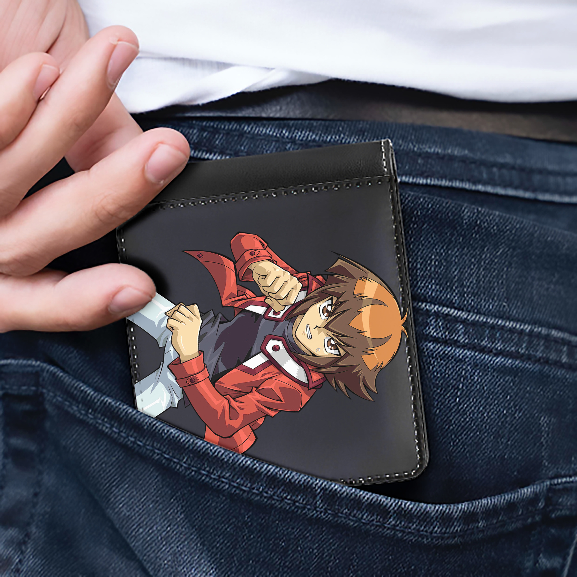 （画像用） 遊☆戯☆王 Yu-Gi-Oh! 二つ折り革財布