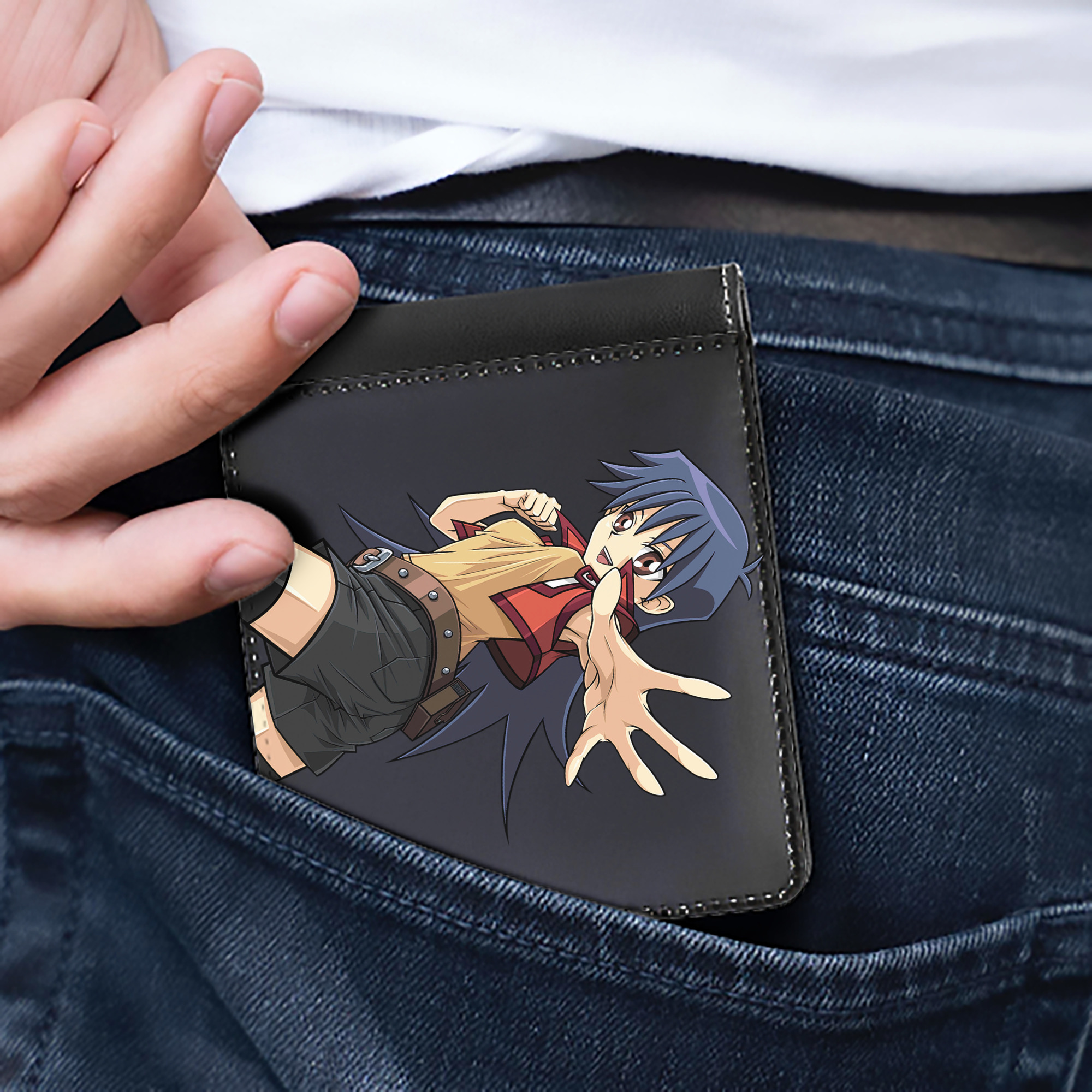 （画像用） 遊☆戯☆王 Yu-Gi-Oh! 二つ折り革財布