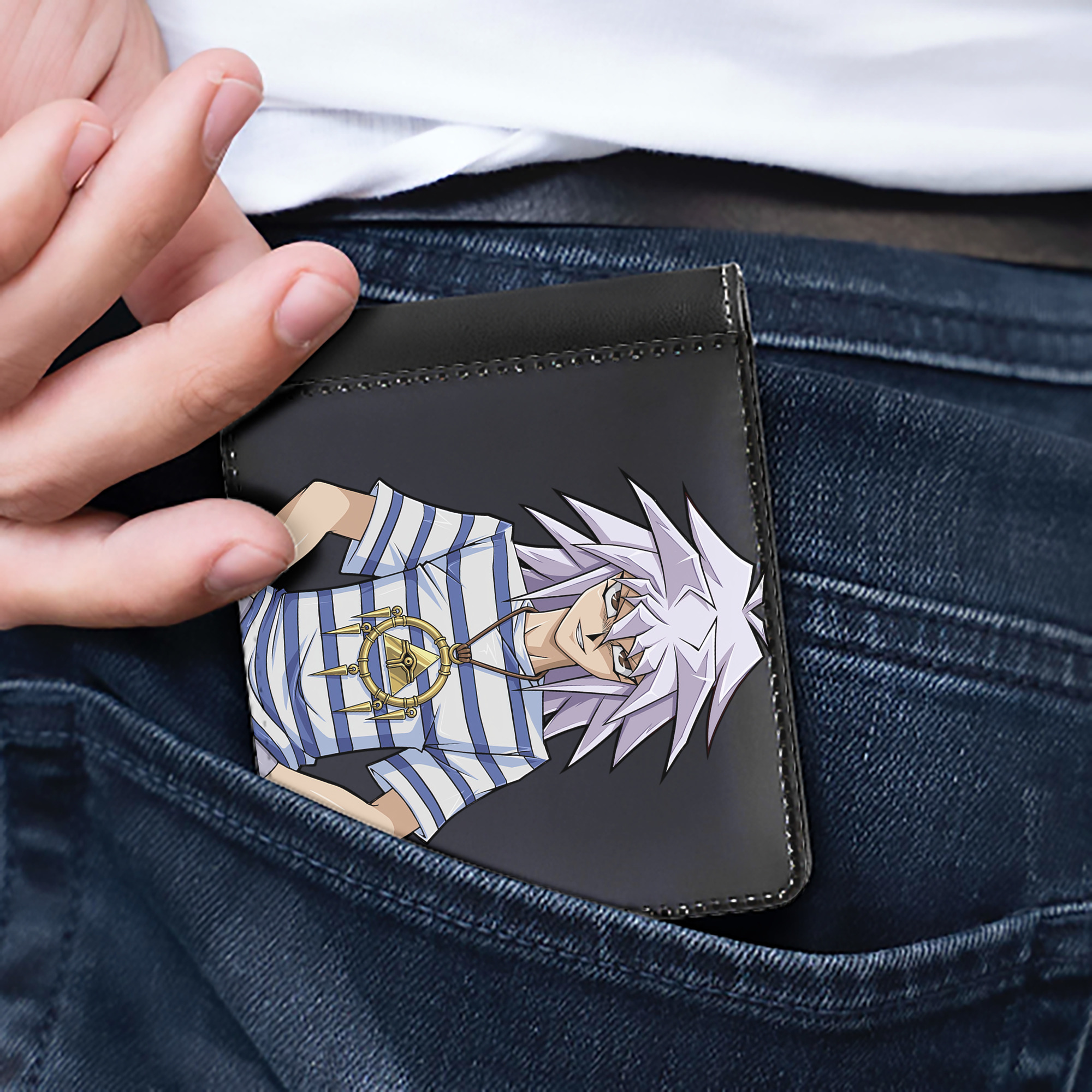 （画像用） 遊☆戯☆王 Yu-Gi-Oh! 二つ折り革財布