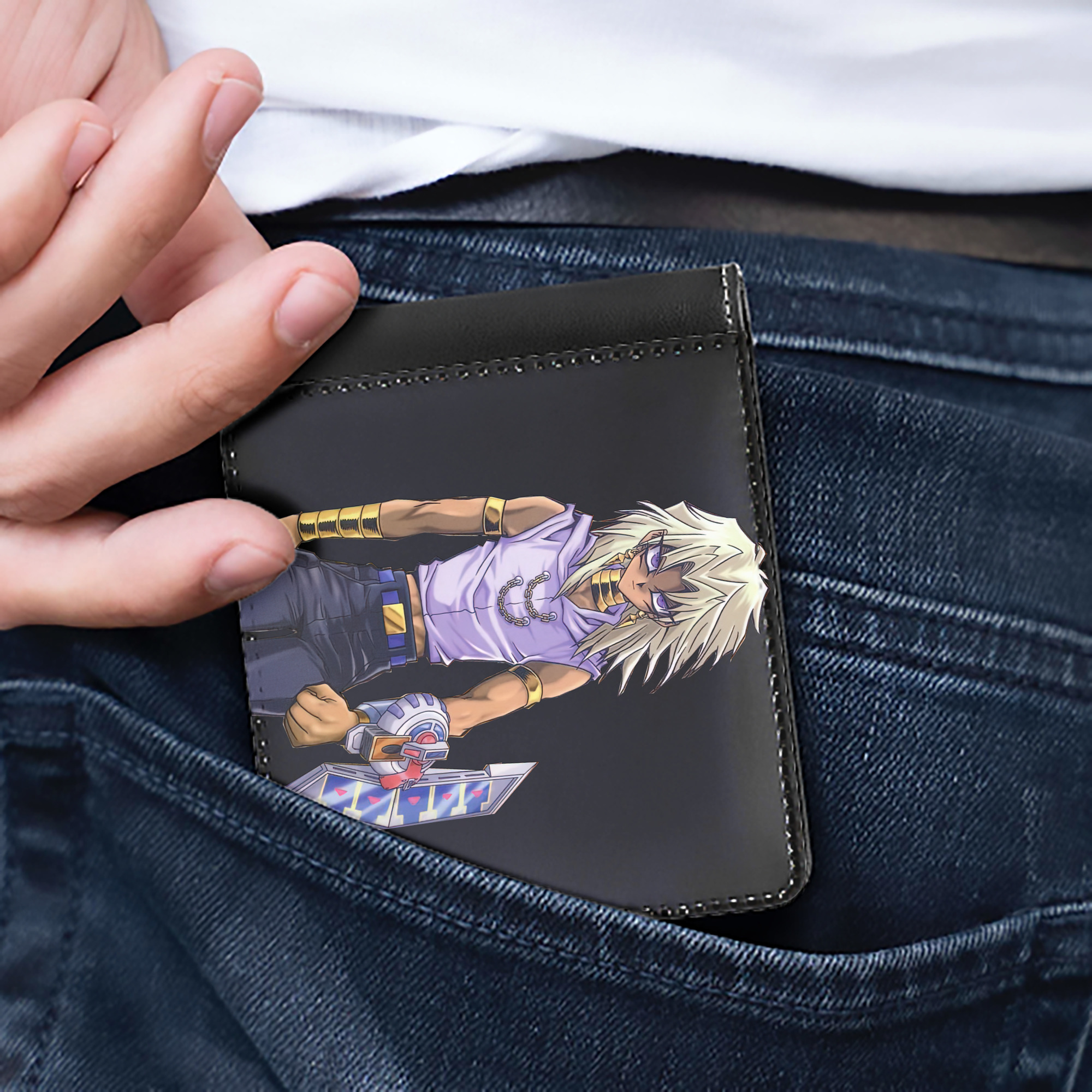 （画像用） 遊☆戯☆王 Yu-Gi-Oh! 二つ折り革財布
