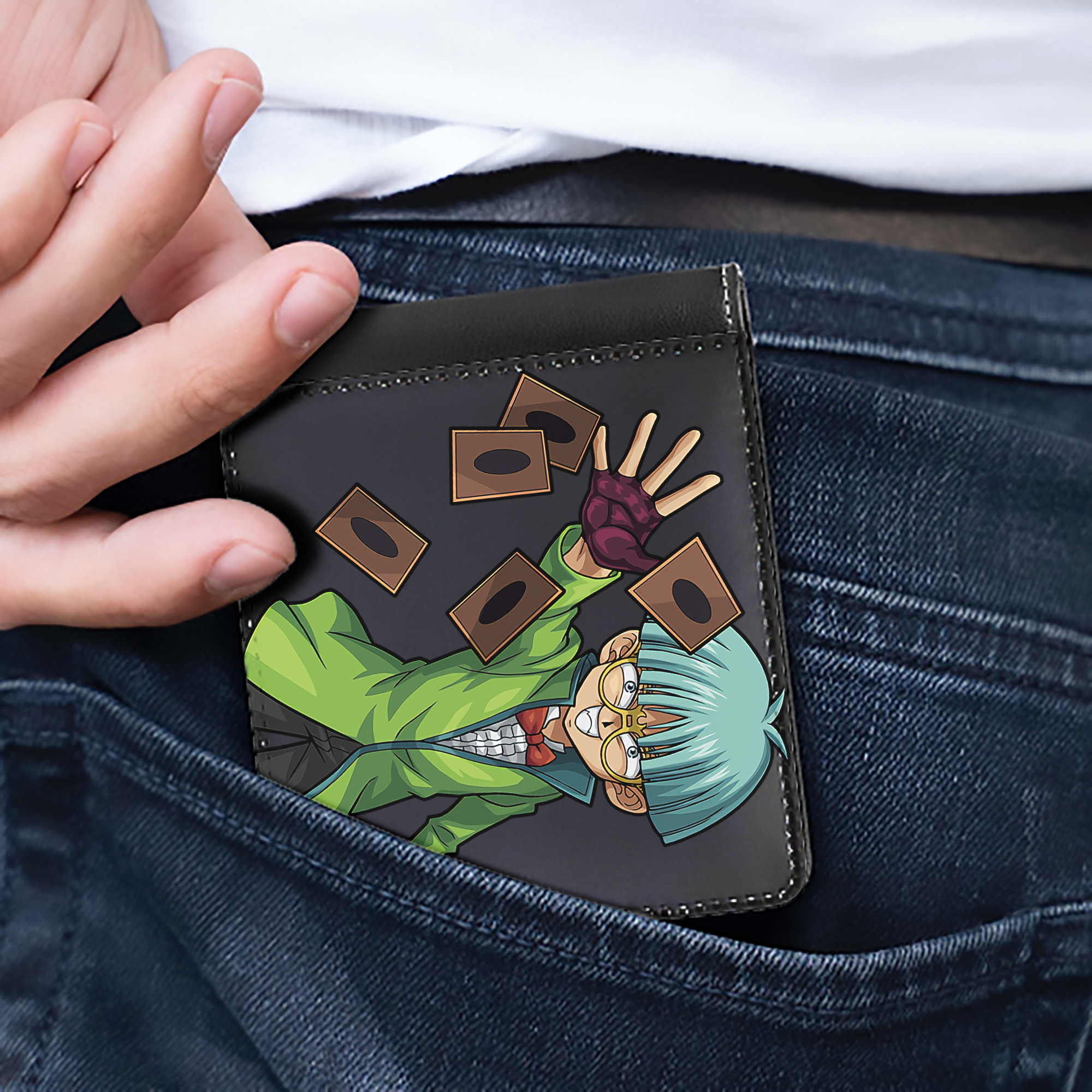 （画像用） 遊☆戯☆王 Yu-Gi-Oh! 二つ折り革財布