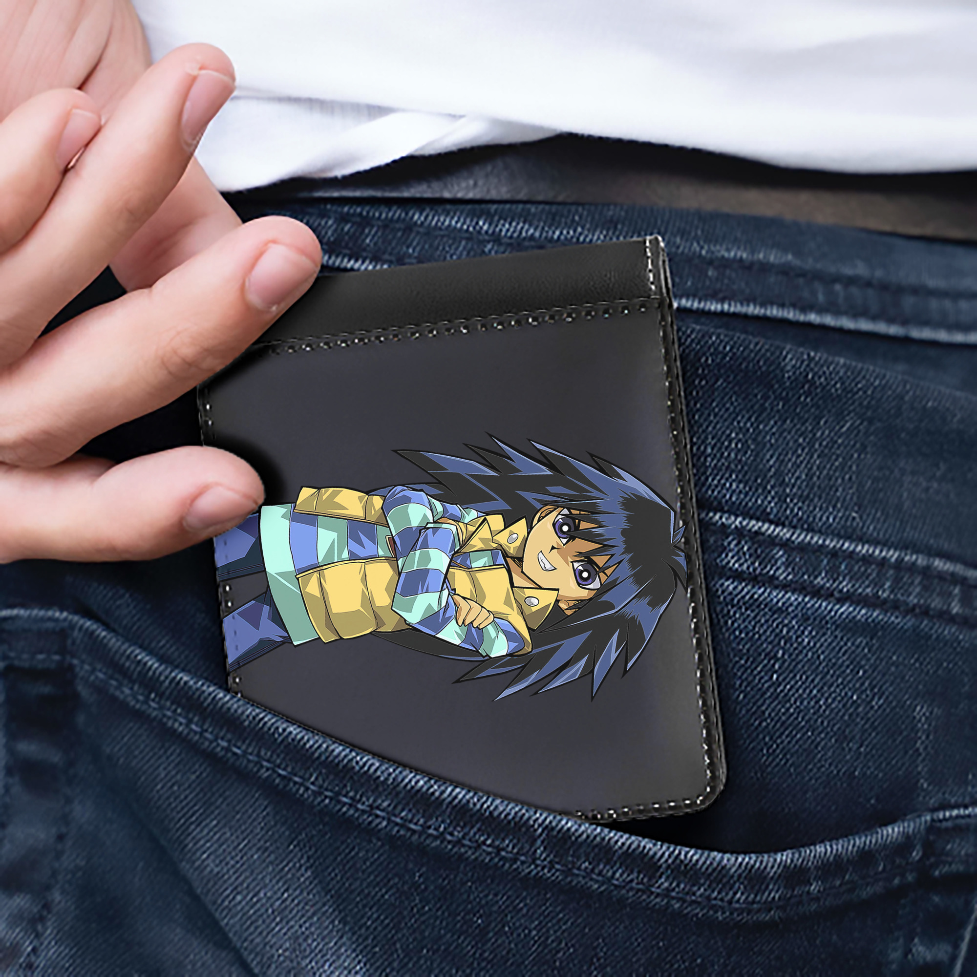 （画像用） 遊☆戯☆王 Yu-Gi-Oh! 二つ折り革財布