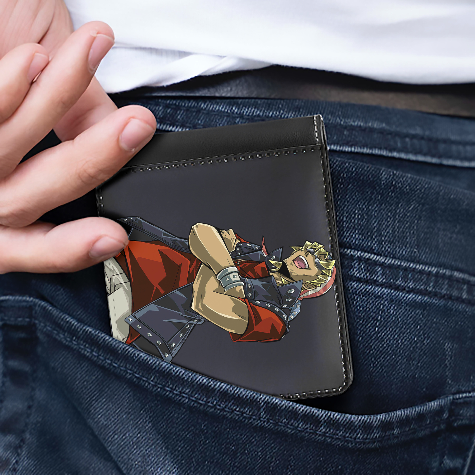 （画像用） 遊☆戯☆王 Yu-Gi-Oh! 二つ折り革財布