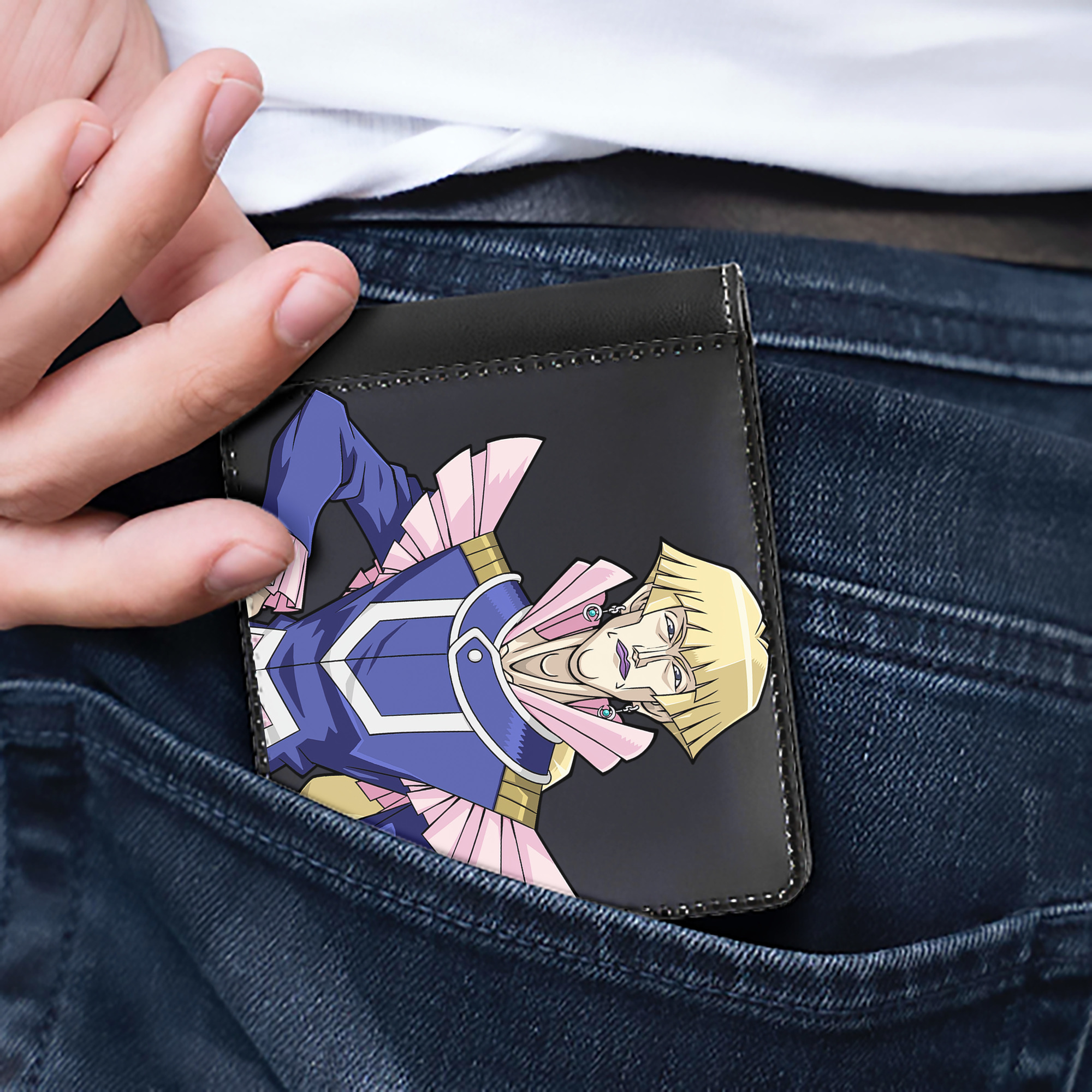 （画像用） 遊☆戯☆王 Yu-Gi-Oh! 二つ折り革財布