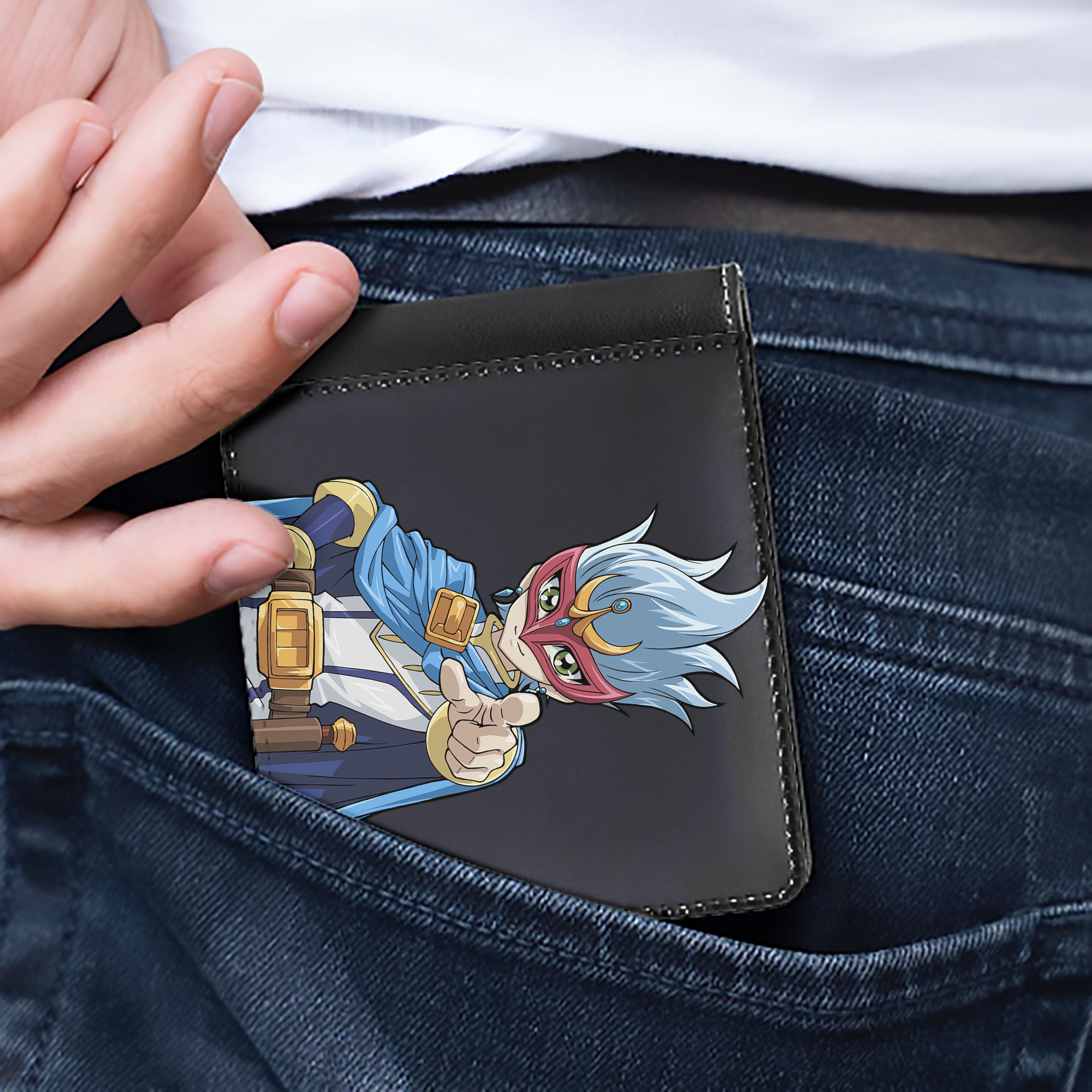 （画像用） 遊☆戯☆王 Yu-Gi-Oh! 二つ折り革財布