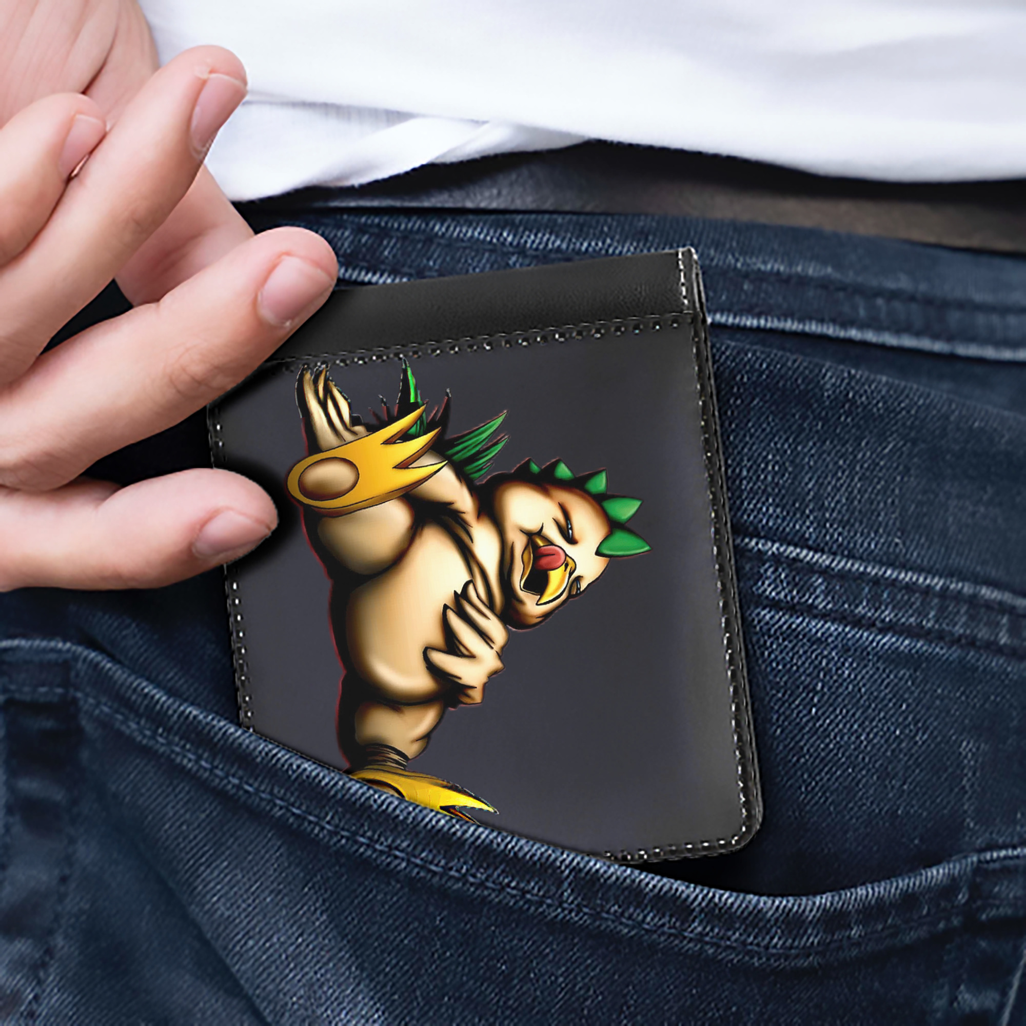 （画像用） 遊☆戯☆王 Yu-Gi-Oh! 二つ折り革財布