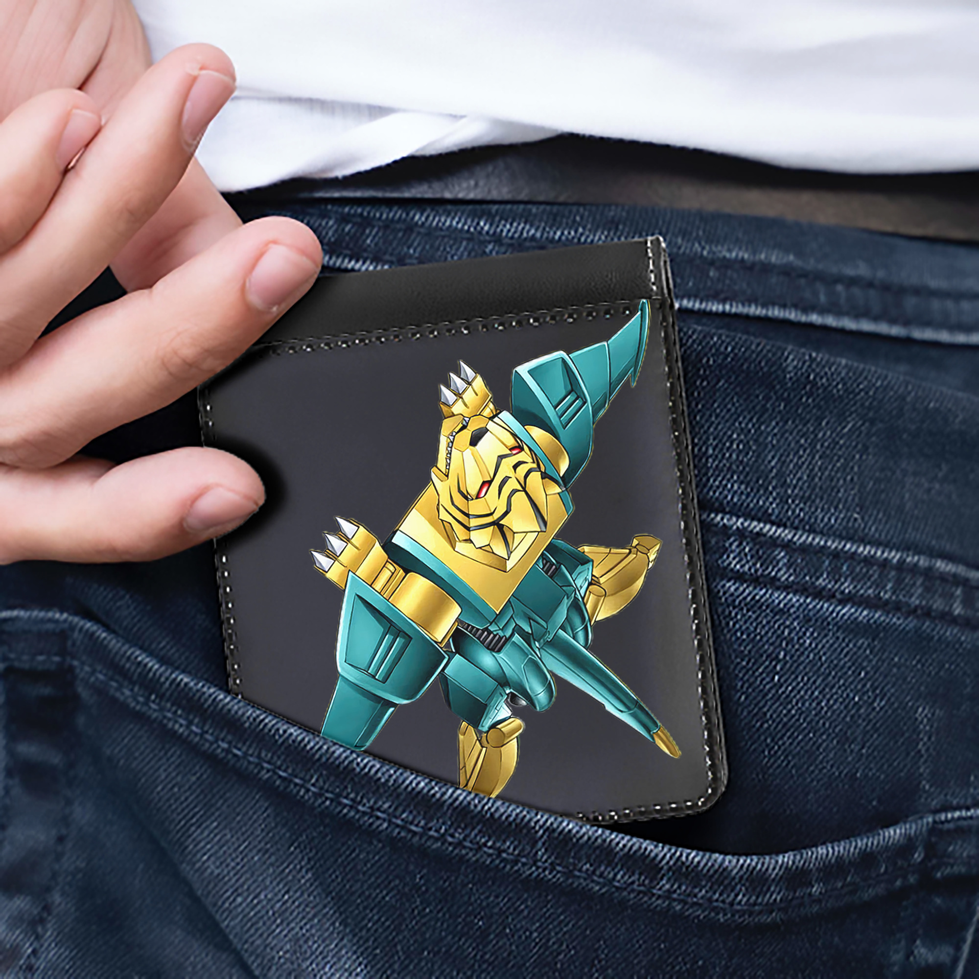 （画像用） 遊☆戯☆王 Yu-Gi-Oh! 二つ折り革財布