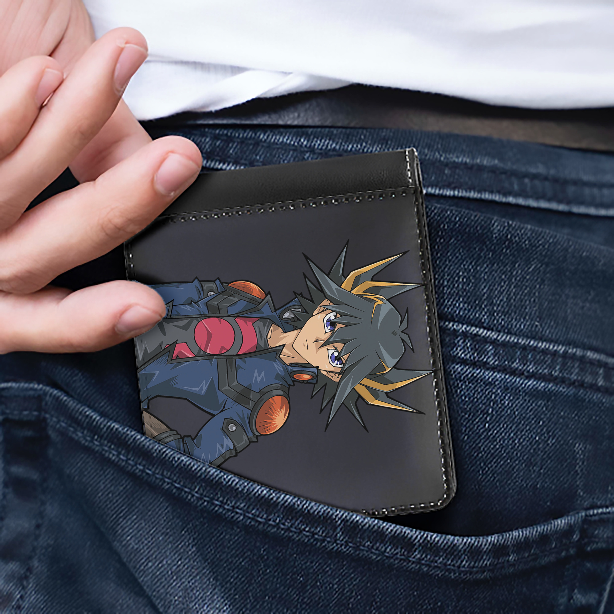 （画像用） 遊☆戯☆王 Yu-Gi-Oh! 二つ折り革財布