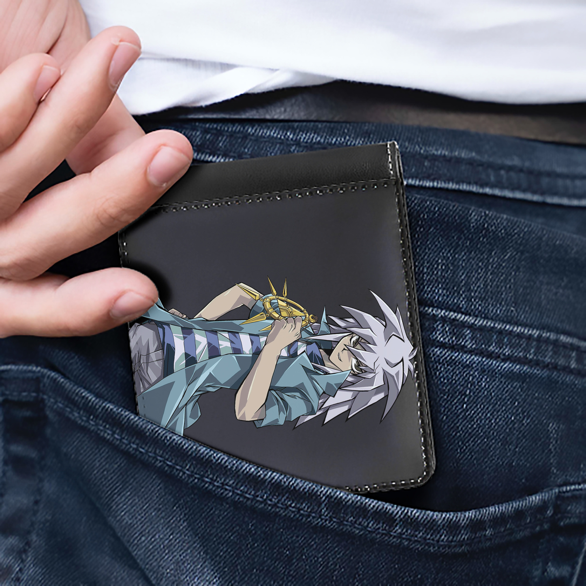 （画像用） 遊☆戯☆王 Yu-Gi-Oh! 二つ折り革財布