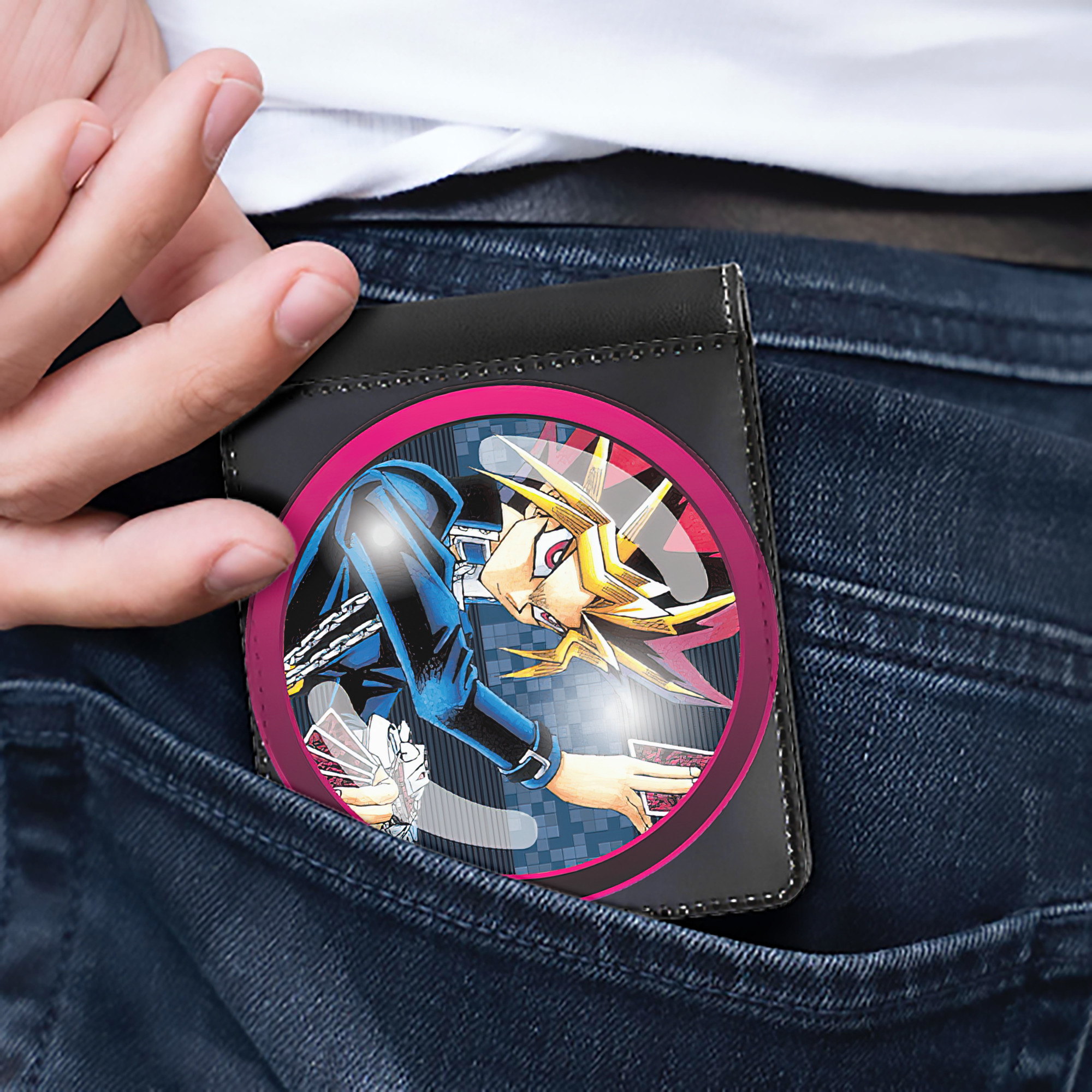 （画像用） 遊☆戯☆王 Yu-Gi-Oh! 二つ折り革財布
