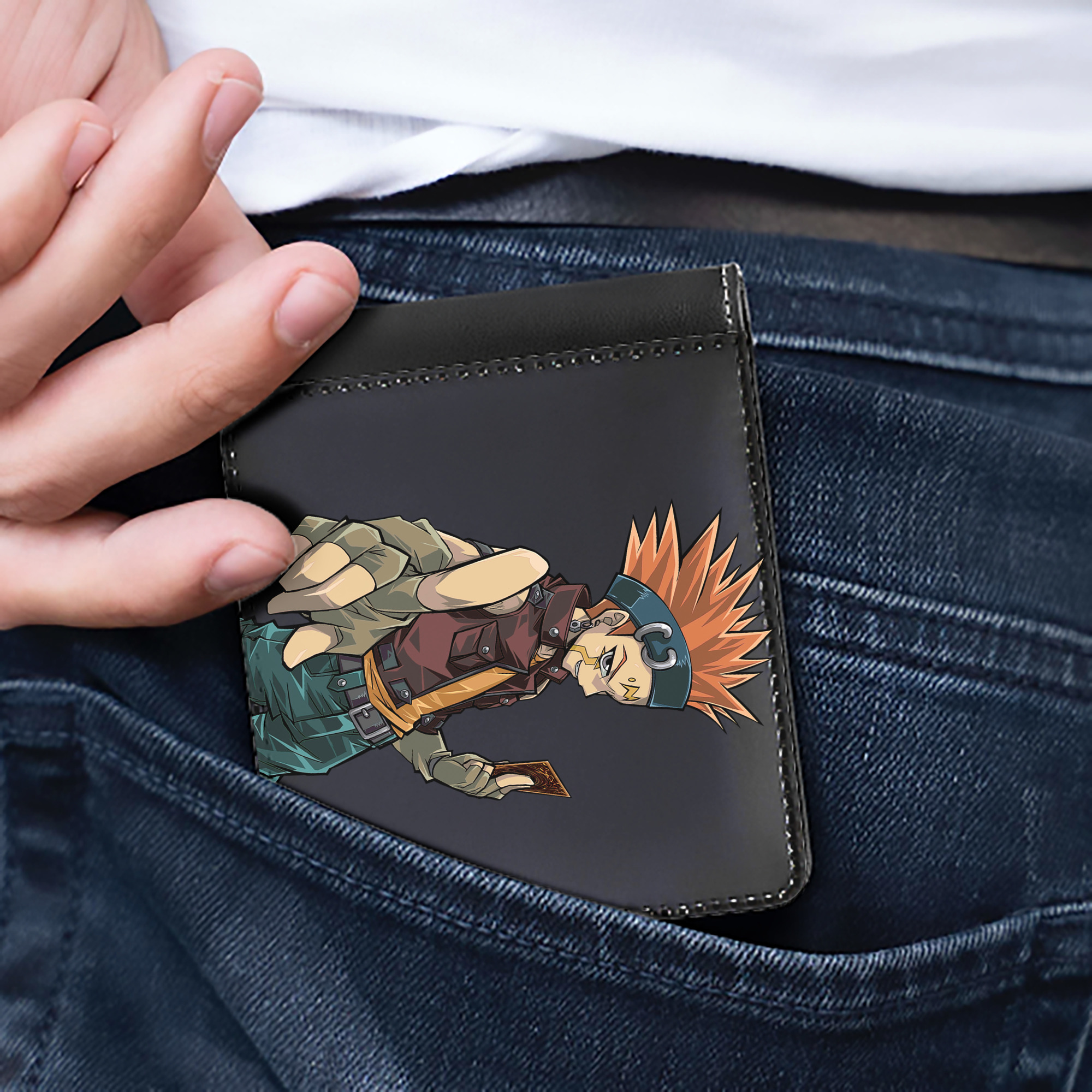 （画像用） 遊☆戯☆王 Yu-Gi-Oh! 二つ折り革財布