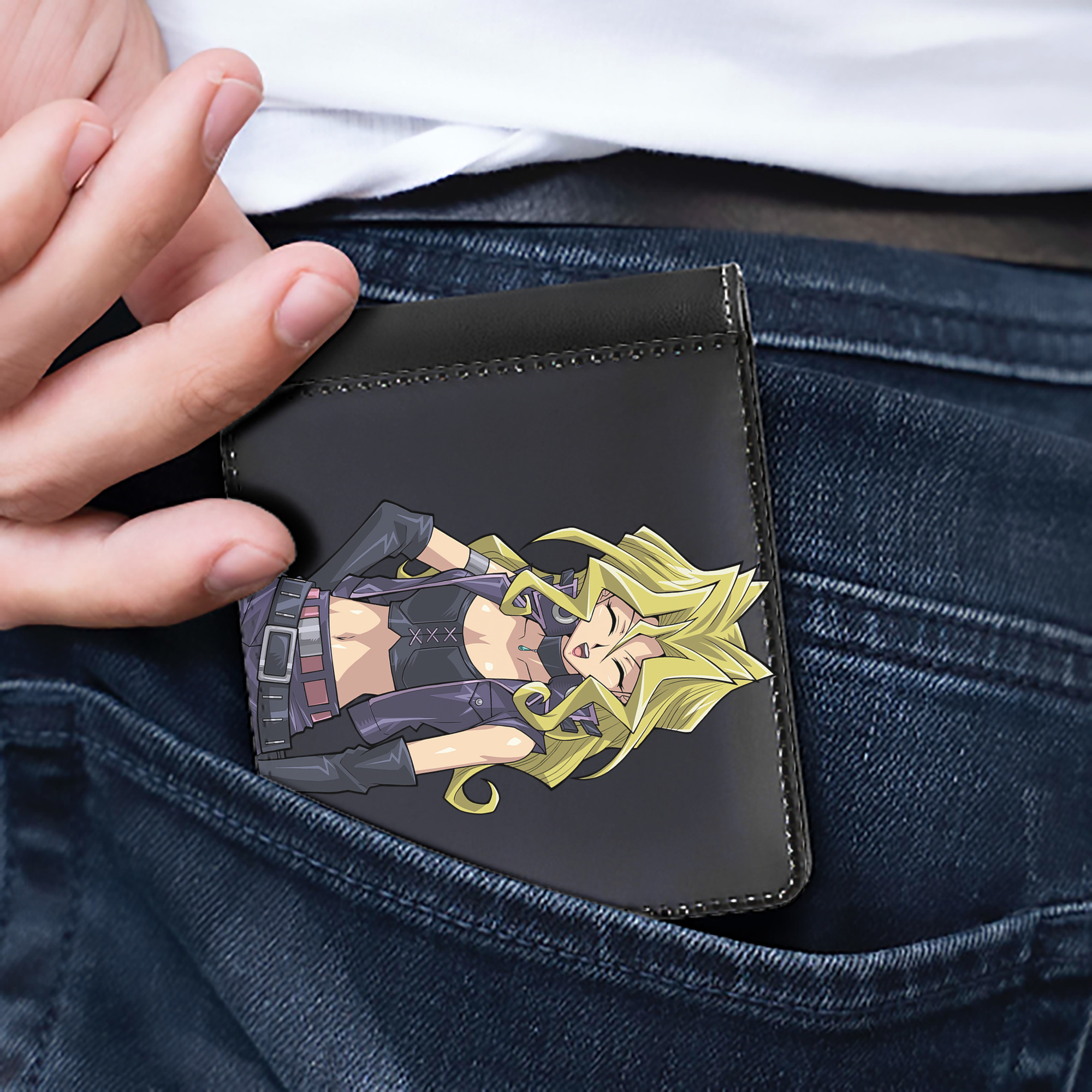 （画像用） 遊☆戯☆王 Yu-Gi-Oh! 二つ折り革財布
