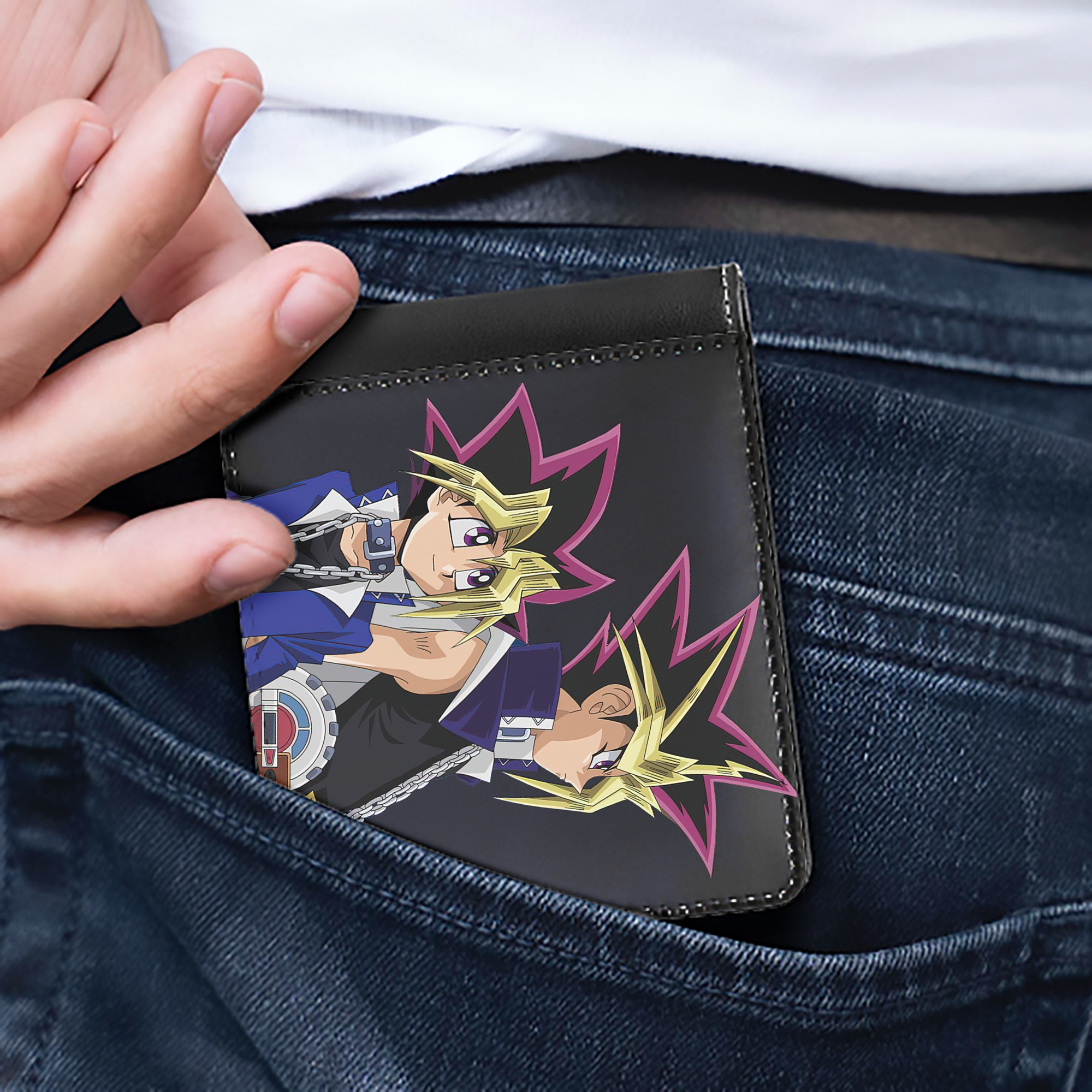 （画像用） 遊☆戯☆王 Yu-Gi-Oh! 二つ折り革財布