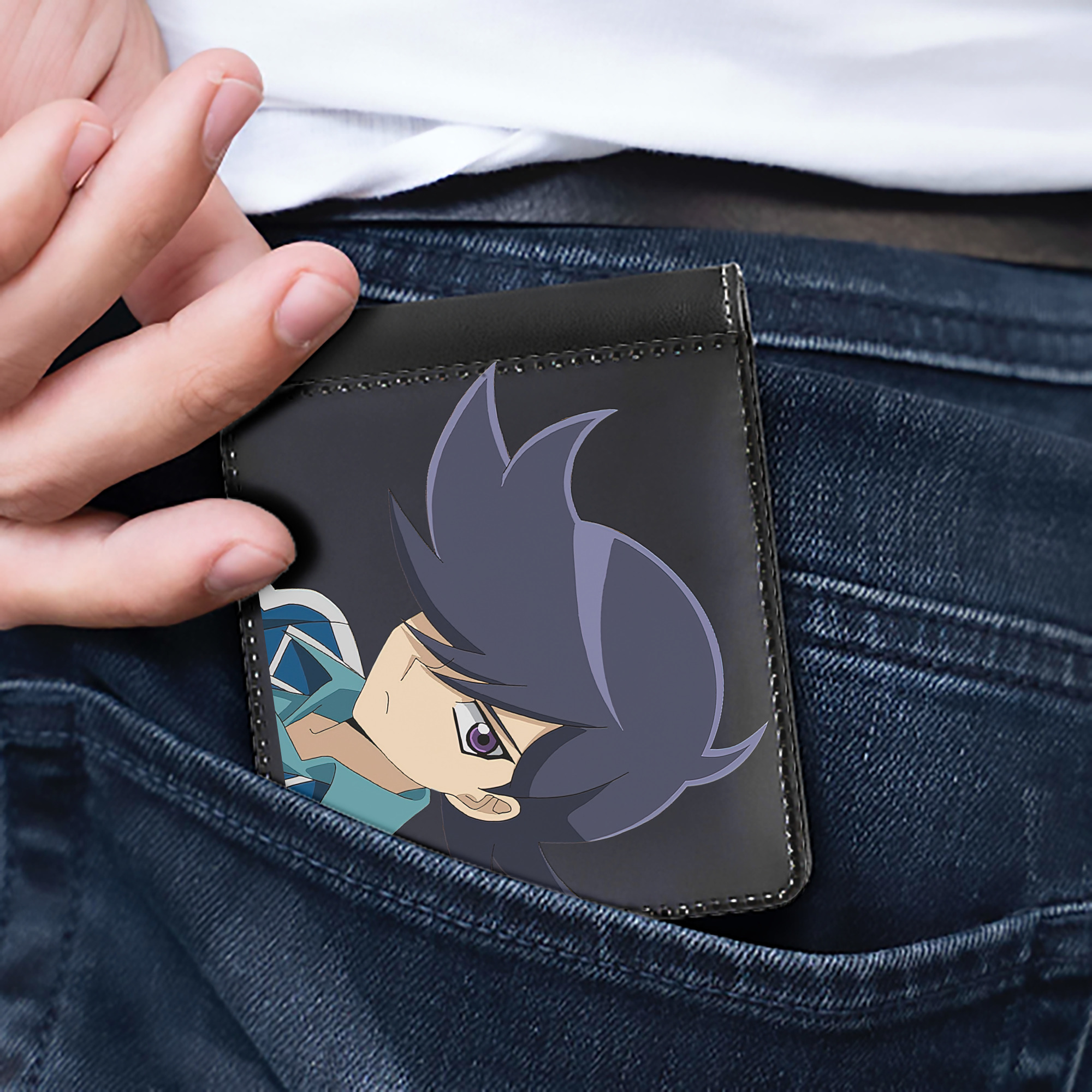 （画像用） 遊☆戯☆王 Yu-Gi-Oh! 二つ折り革財布
