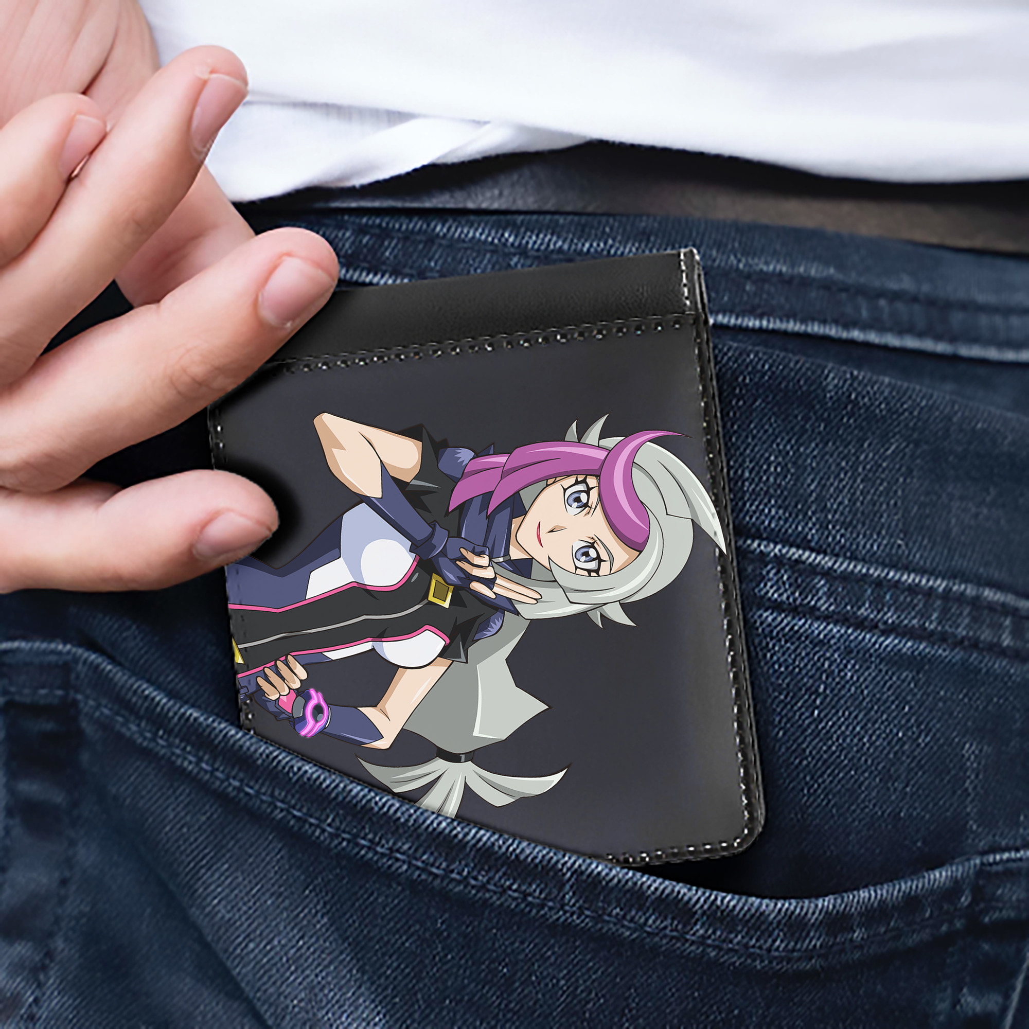 （画像用） 遊☆戯☆王 Yu-Gi-Oh! 二つ折り革財布