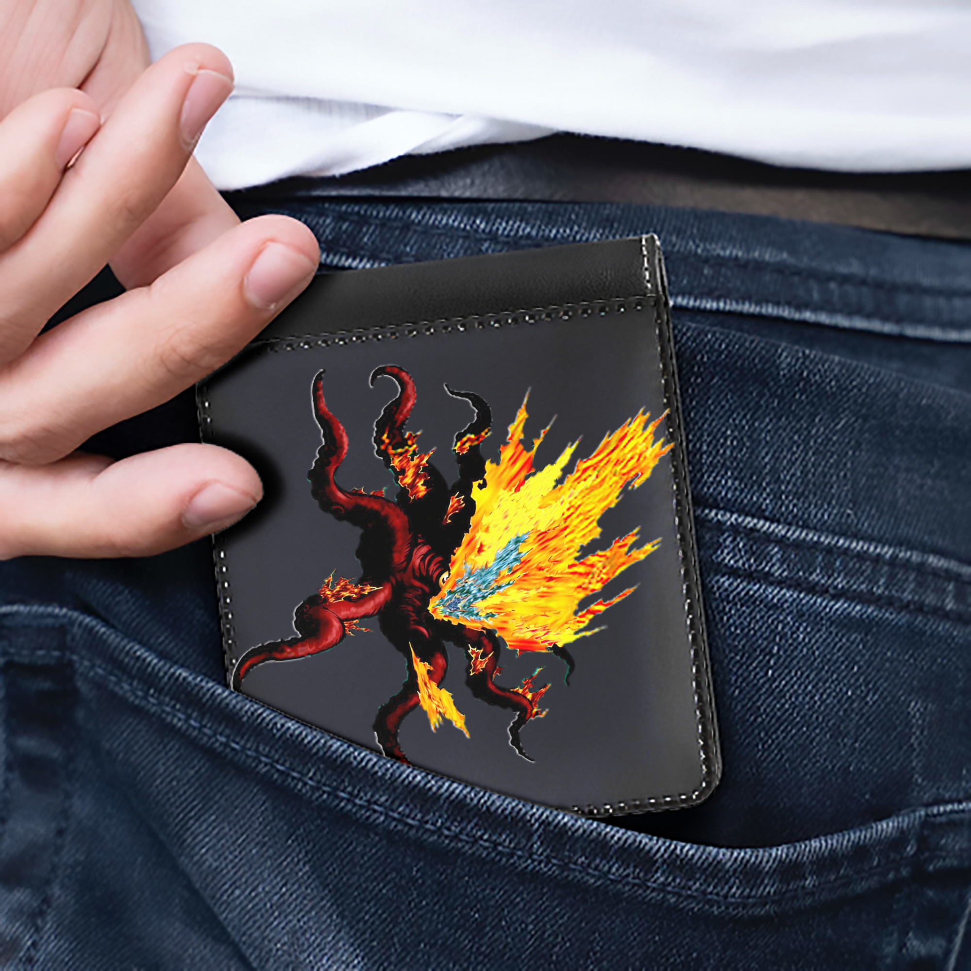 （画像用） 遊☆戯☆王 Yu-Gi-Oh! 二つ折り革財布