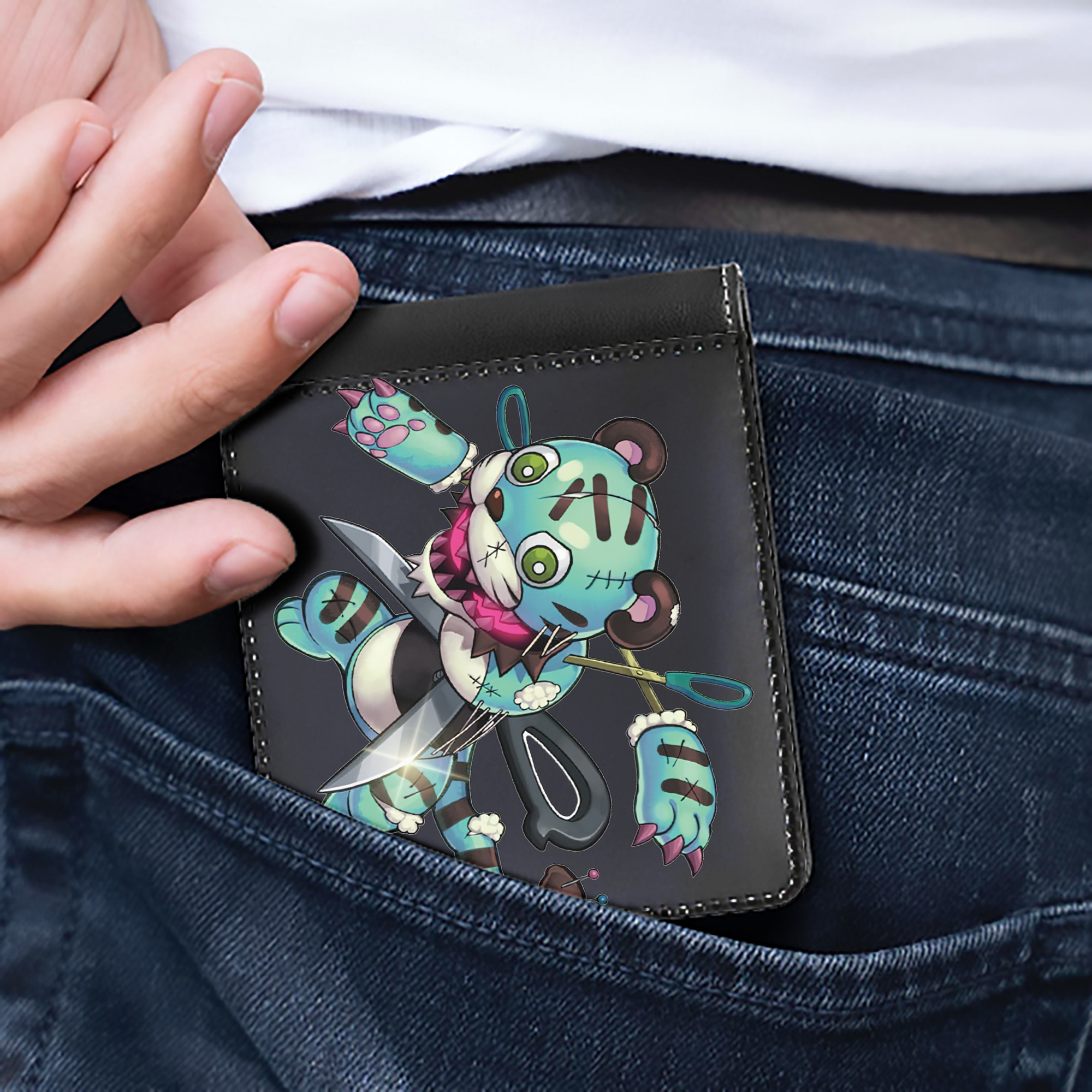 （画像用） 遊☆戯☆王 Yu-Gi-Oh! 二つ折り革財布