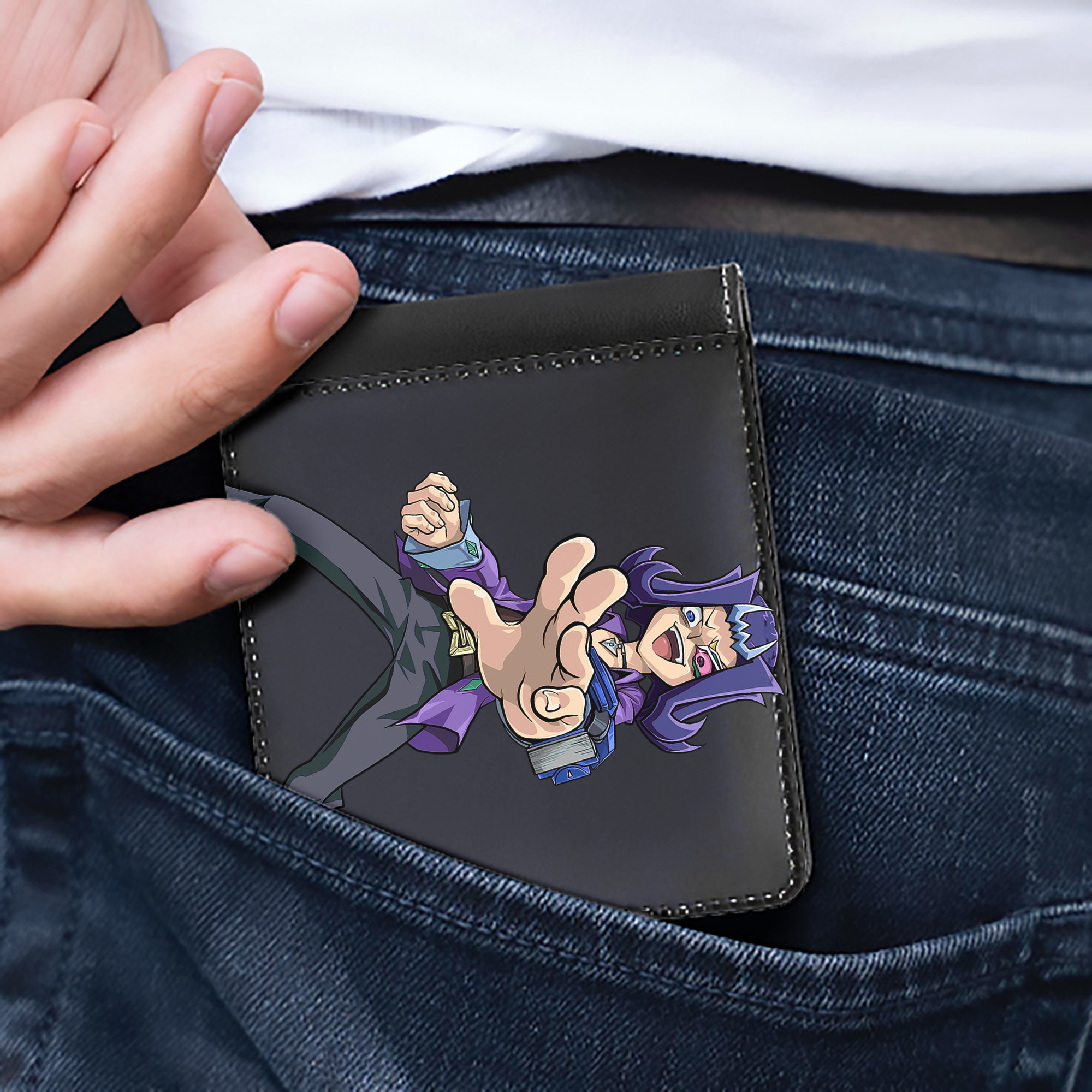 （画像用） 遊☆戯☆王 Yu-Gi-Oh! 二つ折り革財布