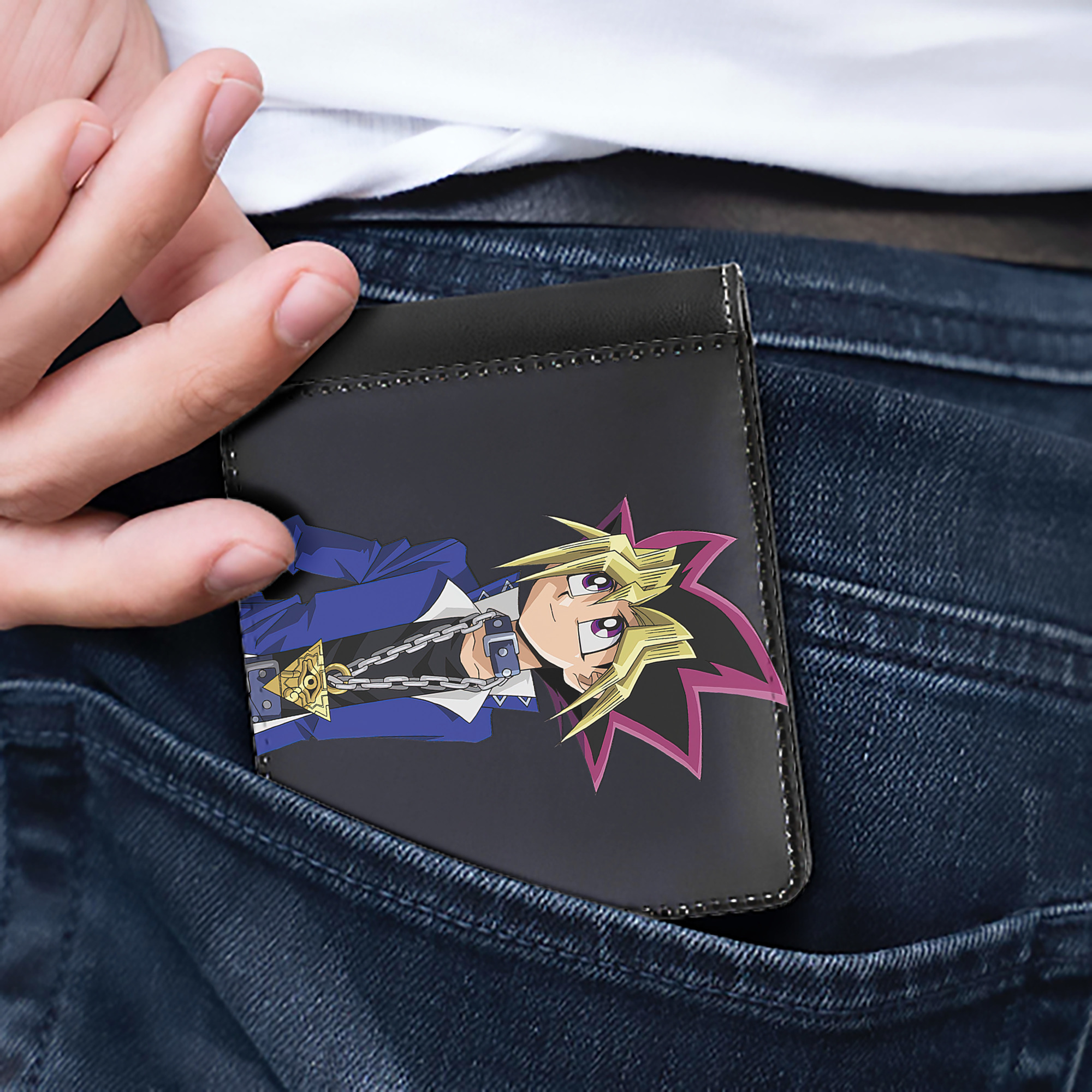 （画像用） 遊☆戯☆王 Yu-Gi-Oh! 二つ折り革財布