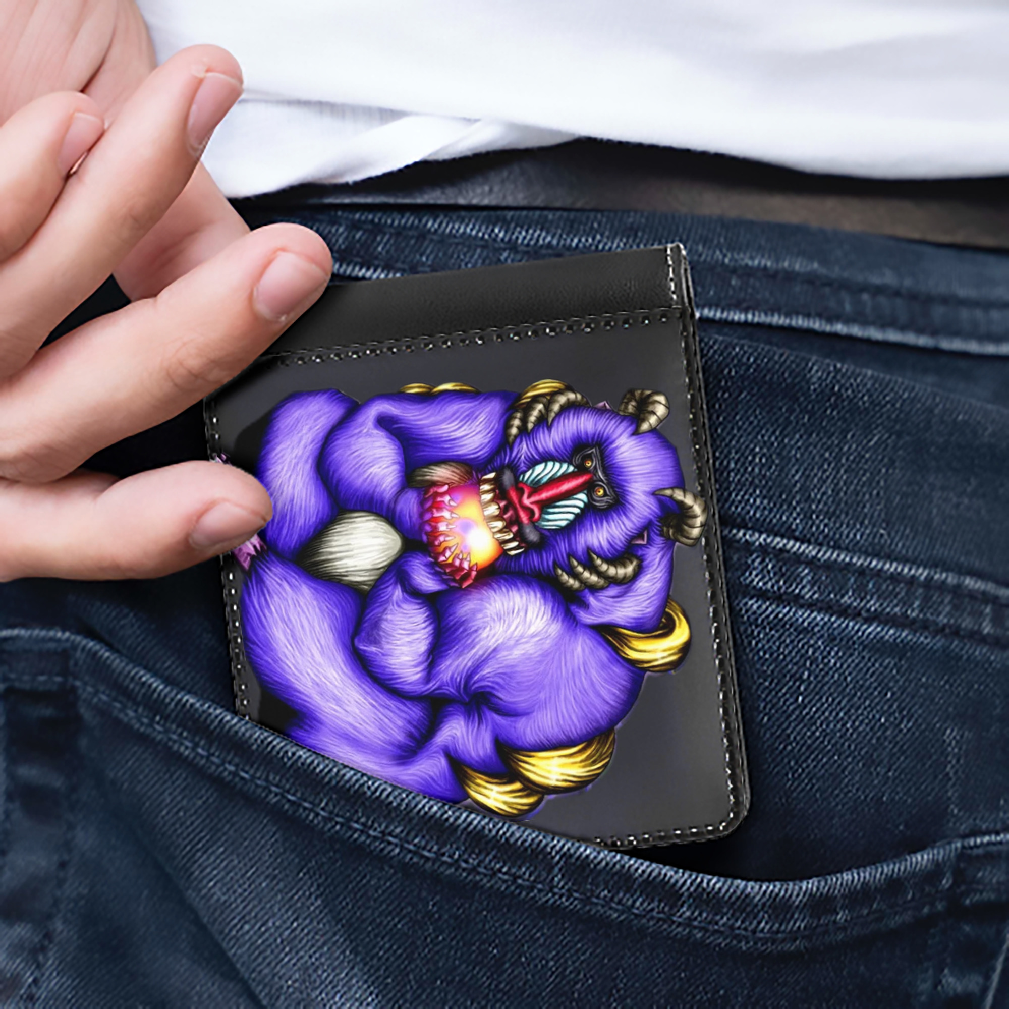（画像用） 遊☆戯☆王 Yu-Gi-Oh! 二つ折り革財布