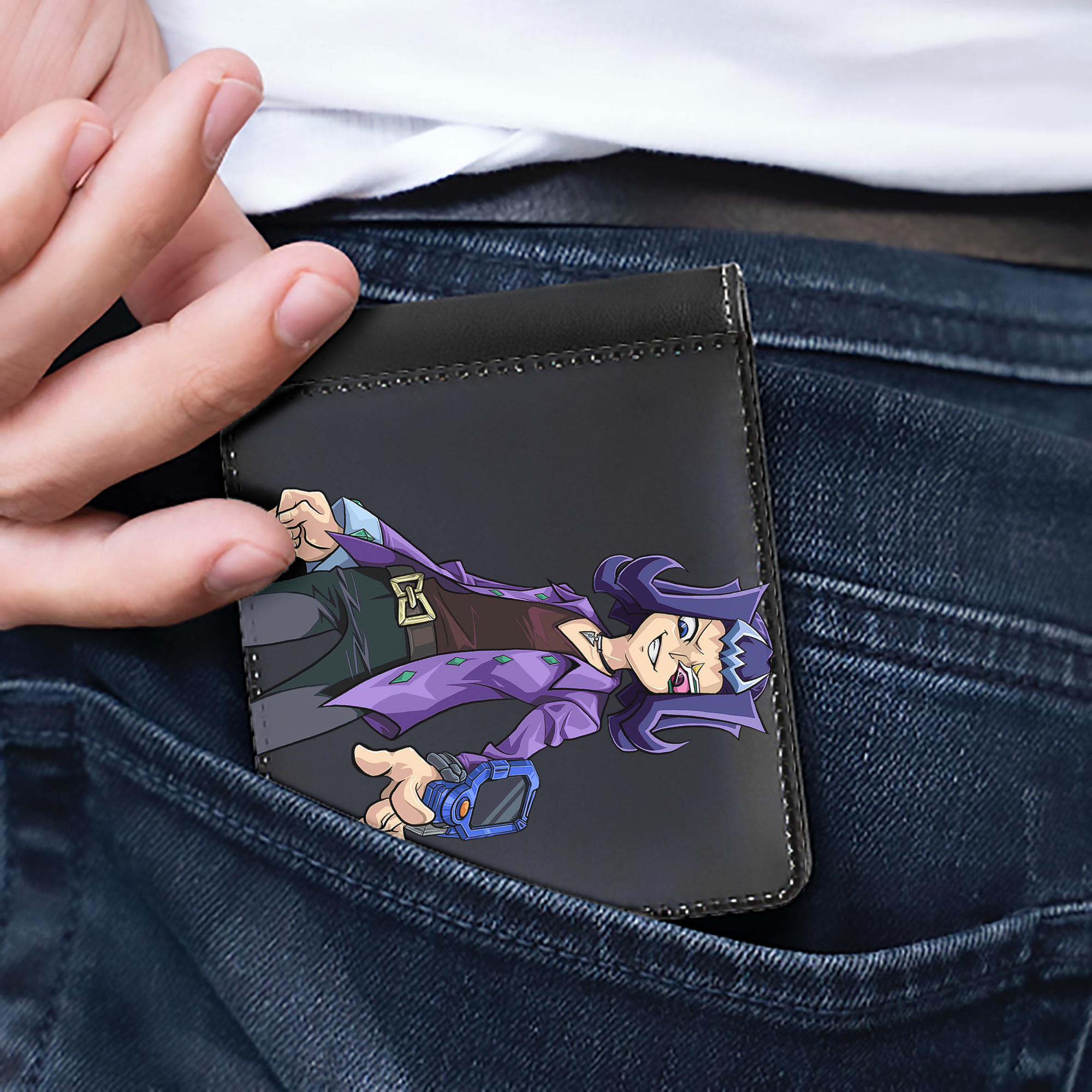 （画像用） 遊☆戯☆王 Yu-Gi-Oh! 二つ折り革財布