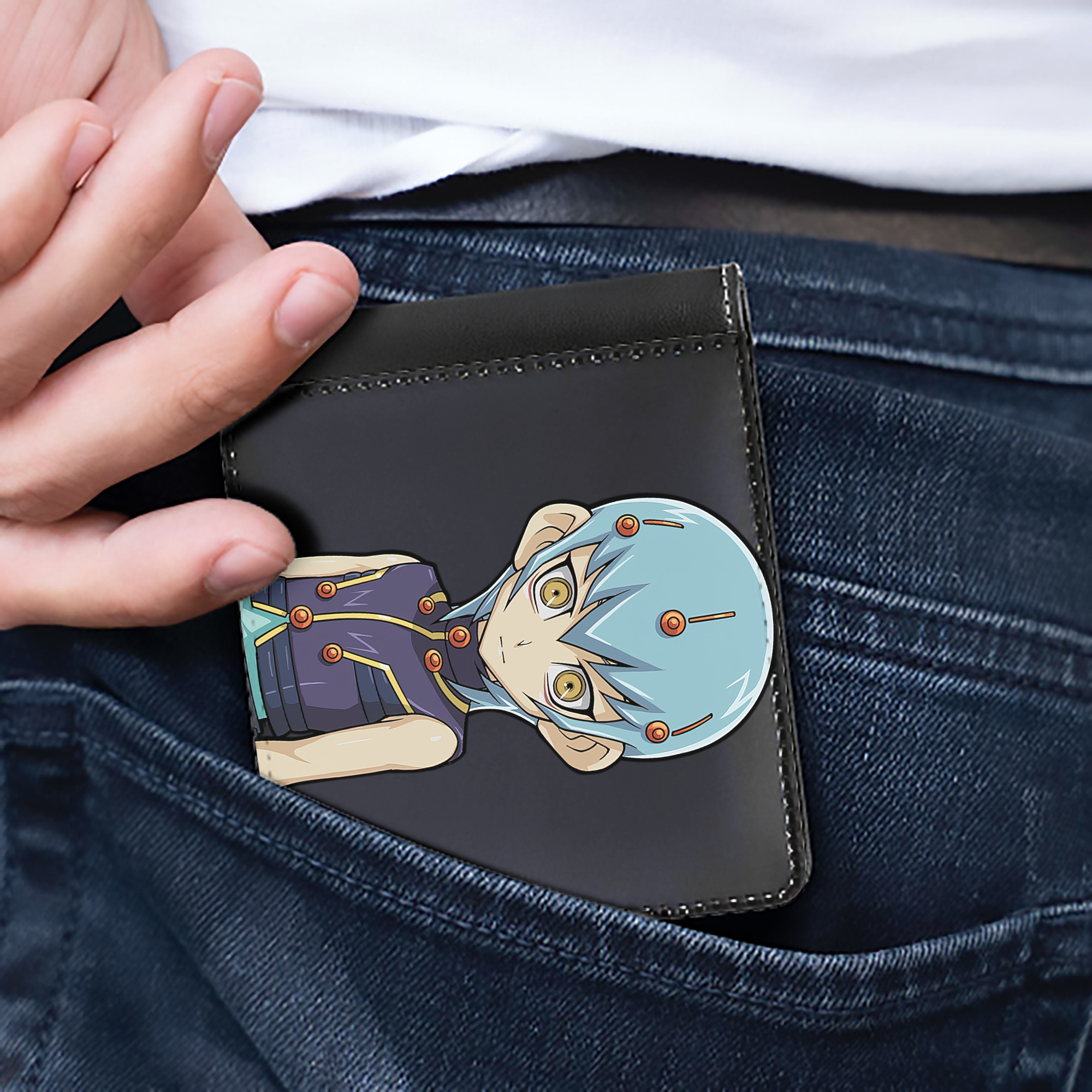 （画像用） 遊☆戯☆王 Yu-Gi-Oh! 二つ折り革財布