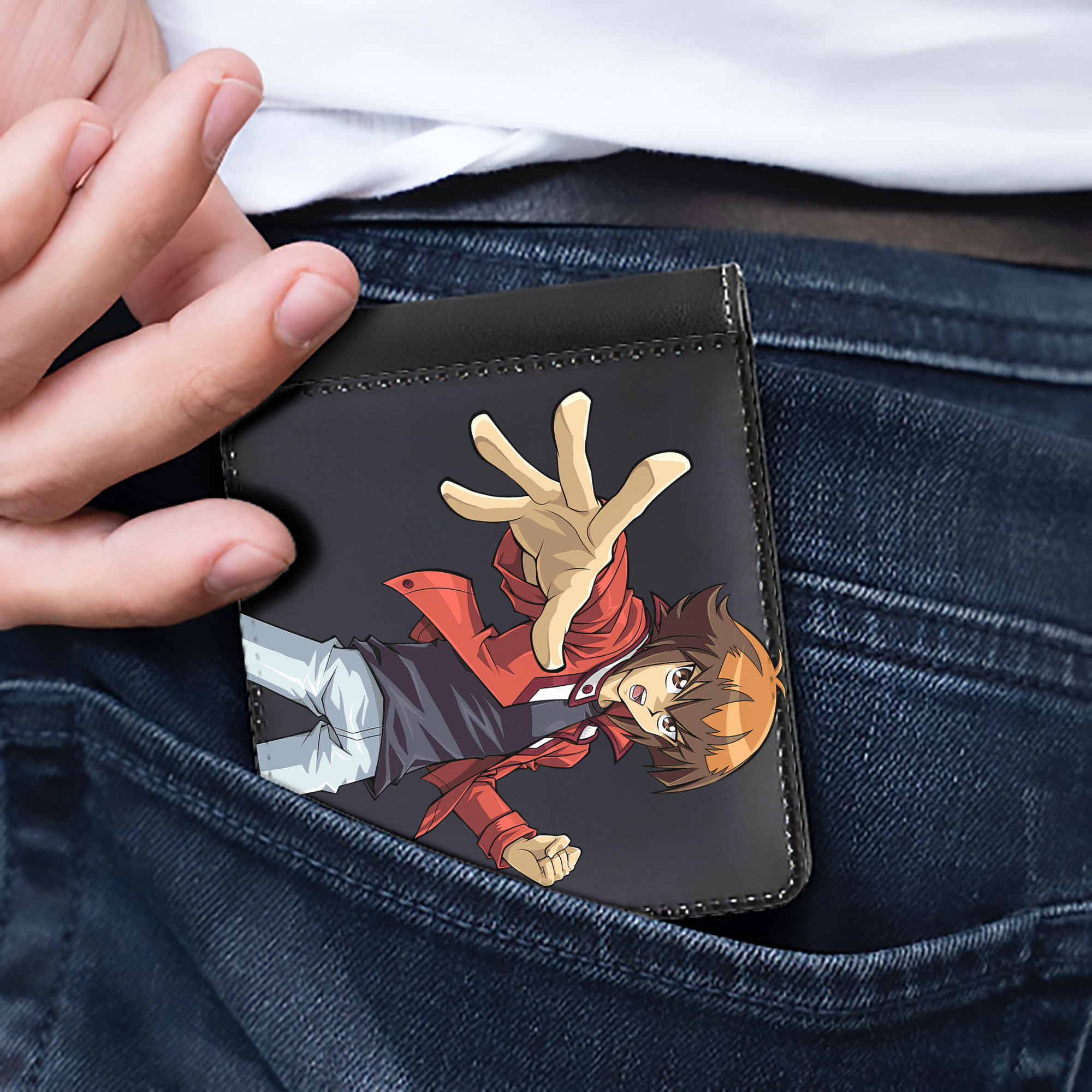 （画像用） 遊☆戯☆王 Yu-Gi-Oh! 二つ折り革財布