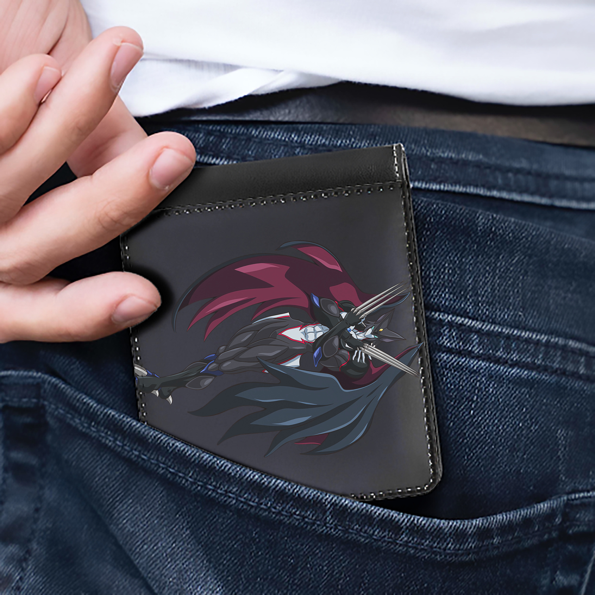 （画像用） 遊☆戯☆王 Yu-Gi-Oh! 二つ折り革財布