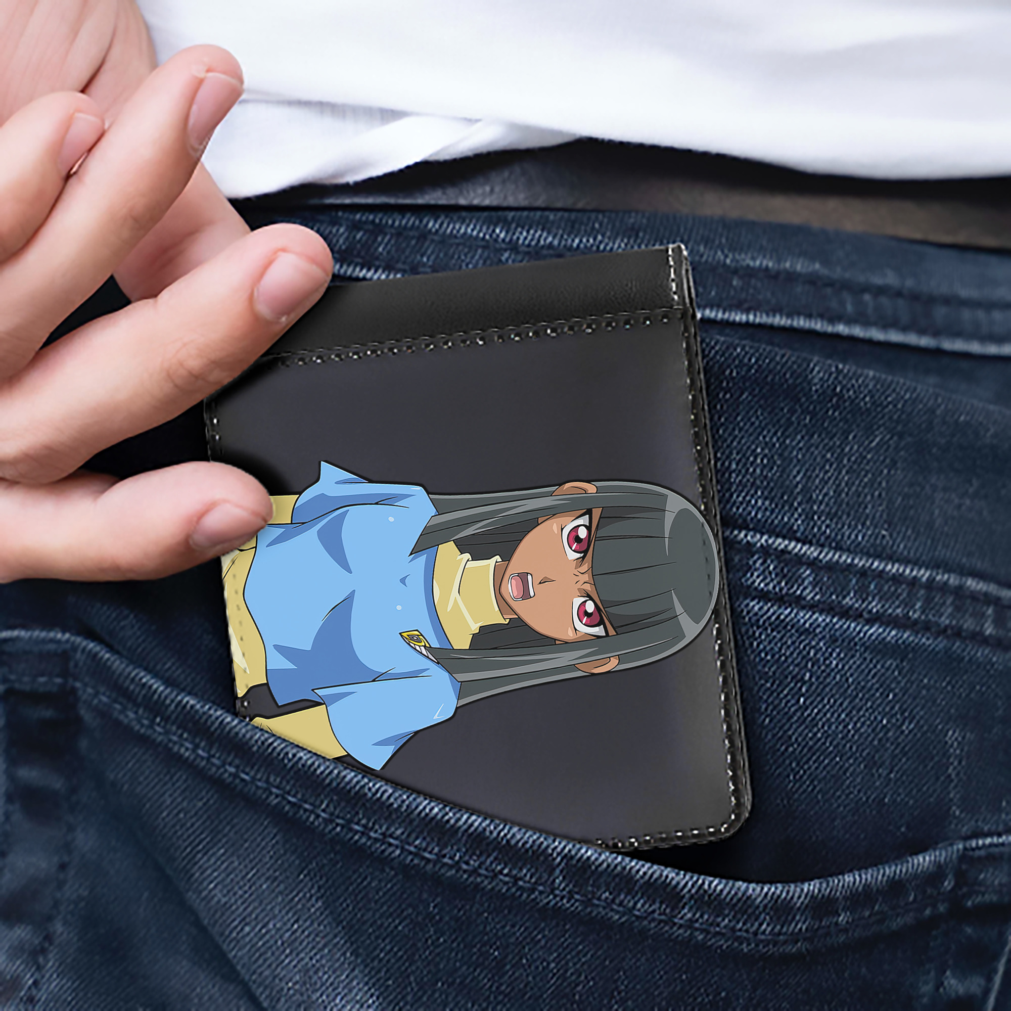 （画像用） 遊☆戯☆王 Yu-Gi-Oh! 二つ折り革財布