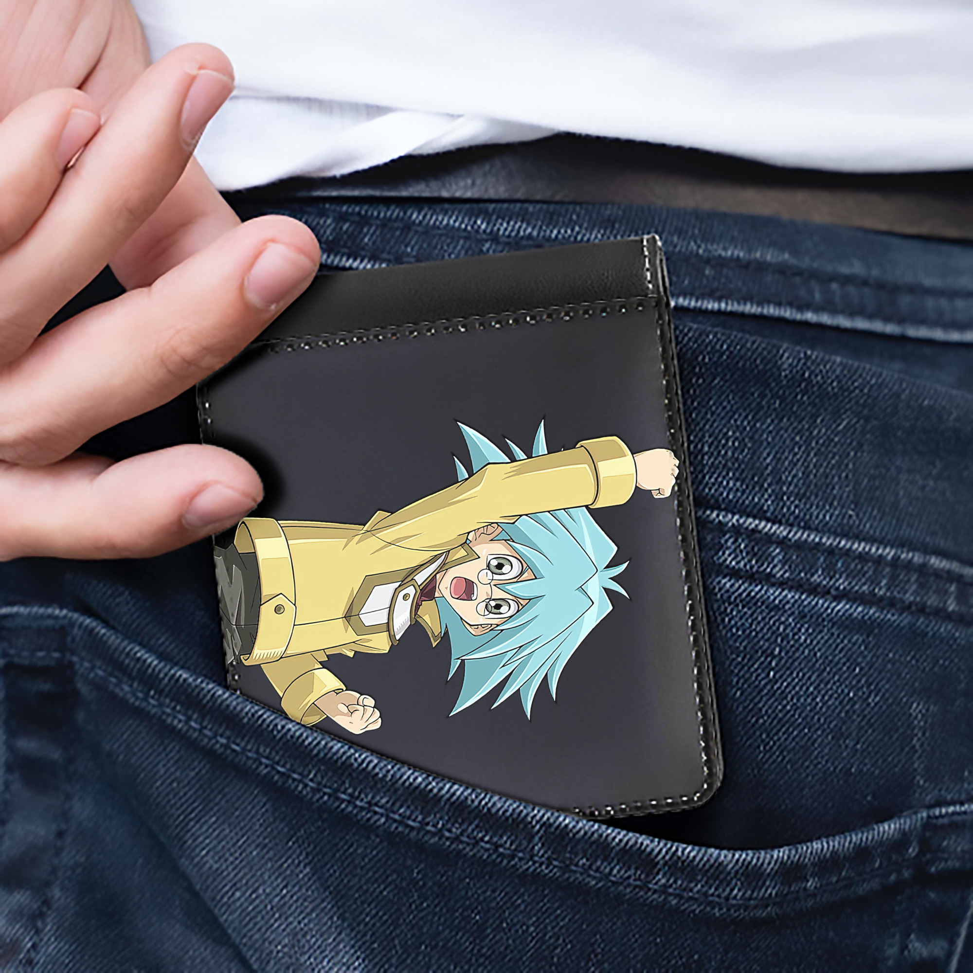 （画像用） 遊☆戯☆王 Yu-Gi-Oh! 二つ折り革財布