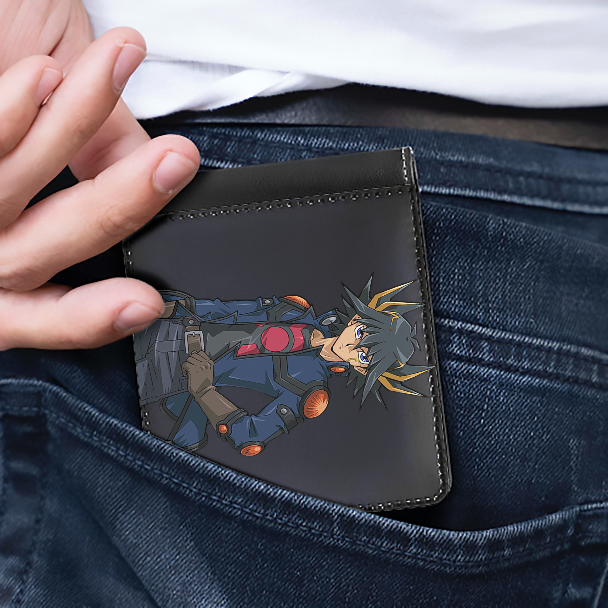 （画像用） 遊☆戯☆王 Yu-Gi-Oh! 二つ折り革財布