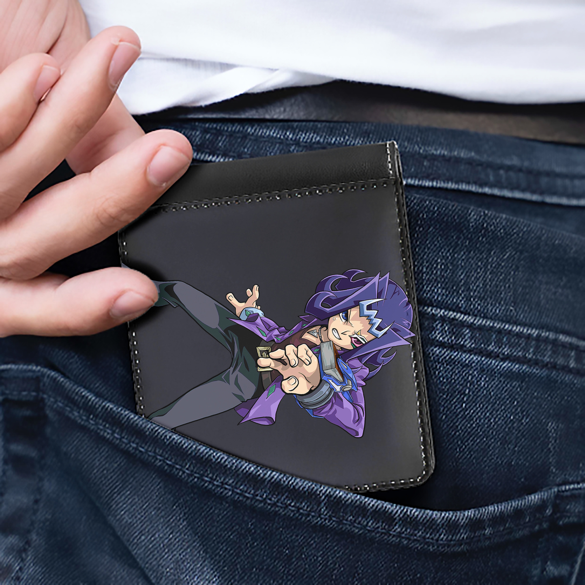 （画像用） 遊☆戯☆王 Yu-Gi-Oh! 二つ折り革財布