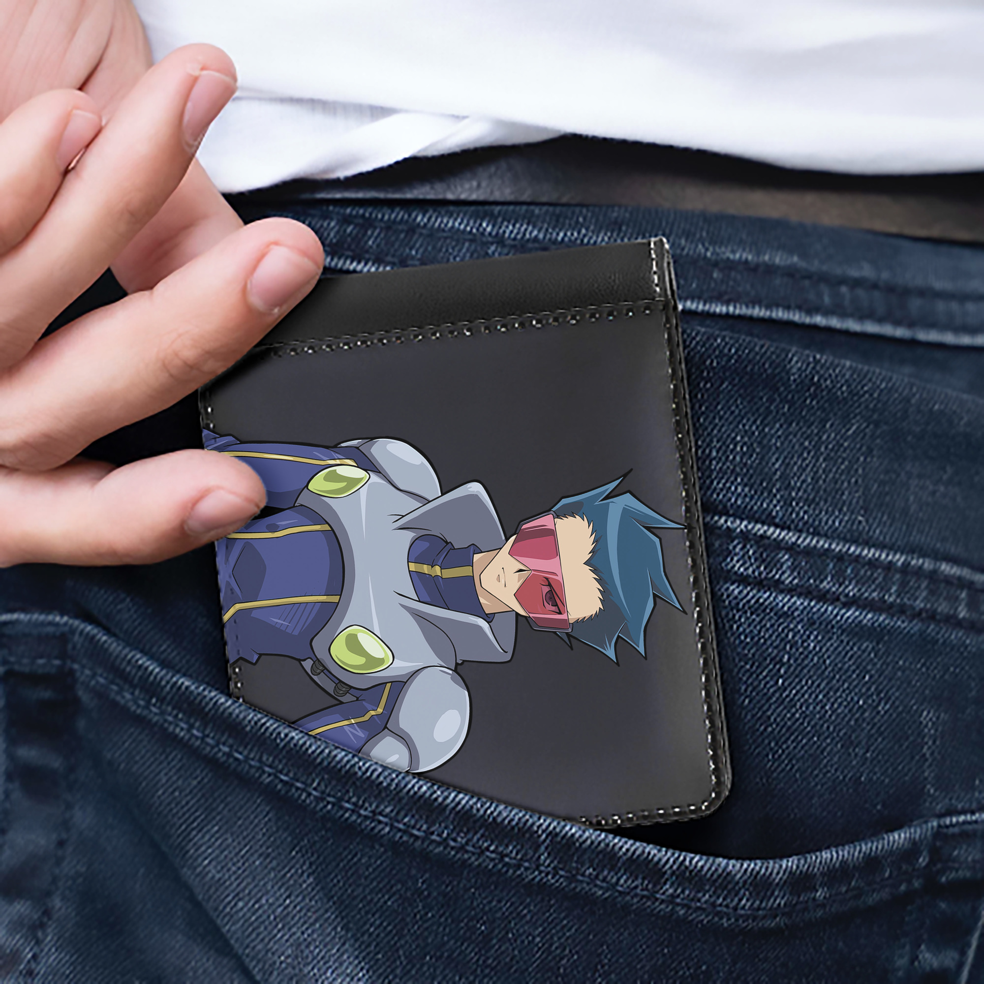 （画像用） 遊☆戯☆王 Yu-Gi-Oh! 二つ折り革財布