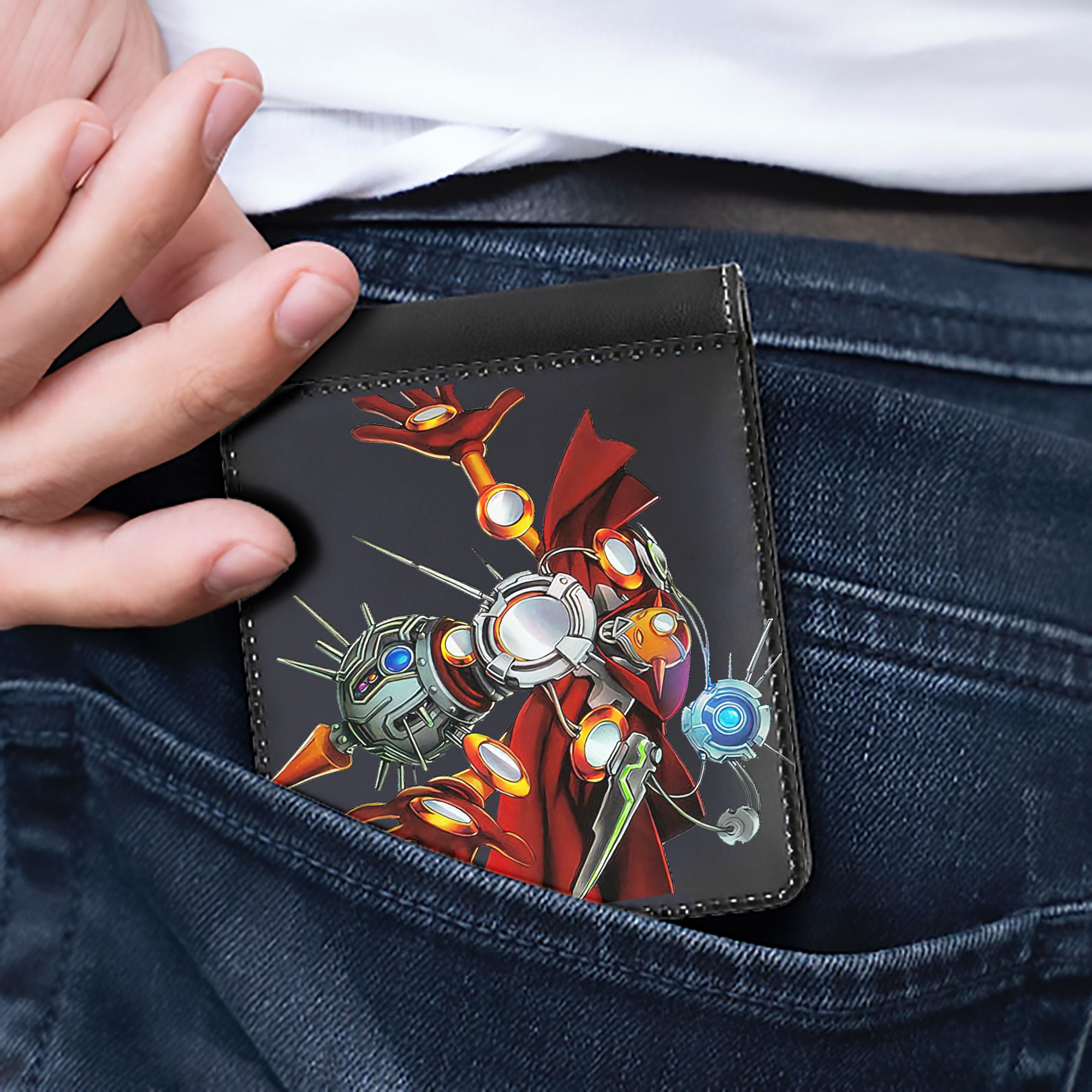 （画像用） 遊☆戯☆王 Yu-Gi-Oh! 二つ折り革財布