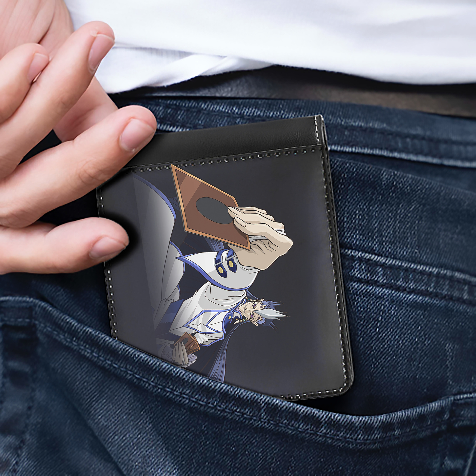 （画像用） 遊☆戯☆王 Yu-Gi-Oh! 二つ折り革財布