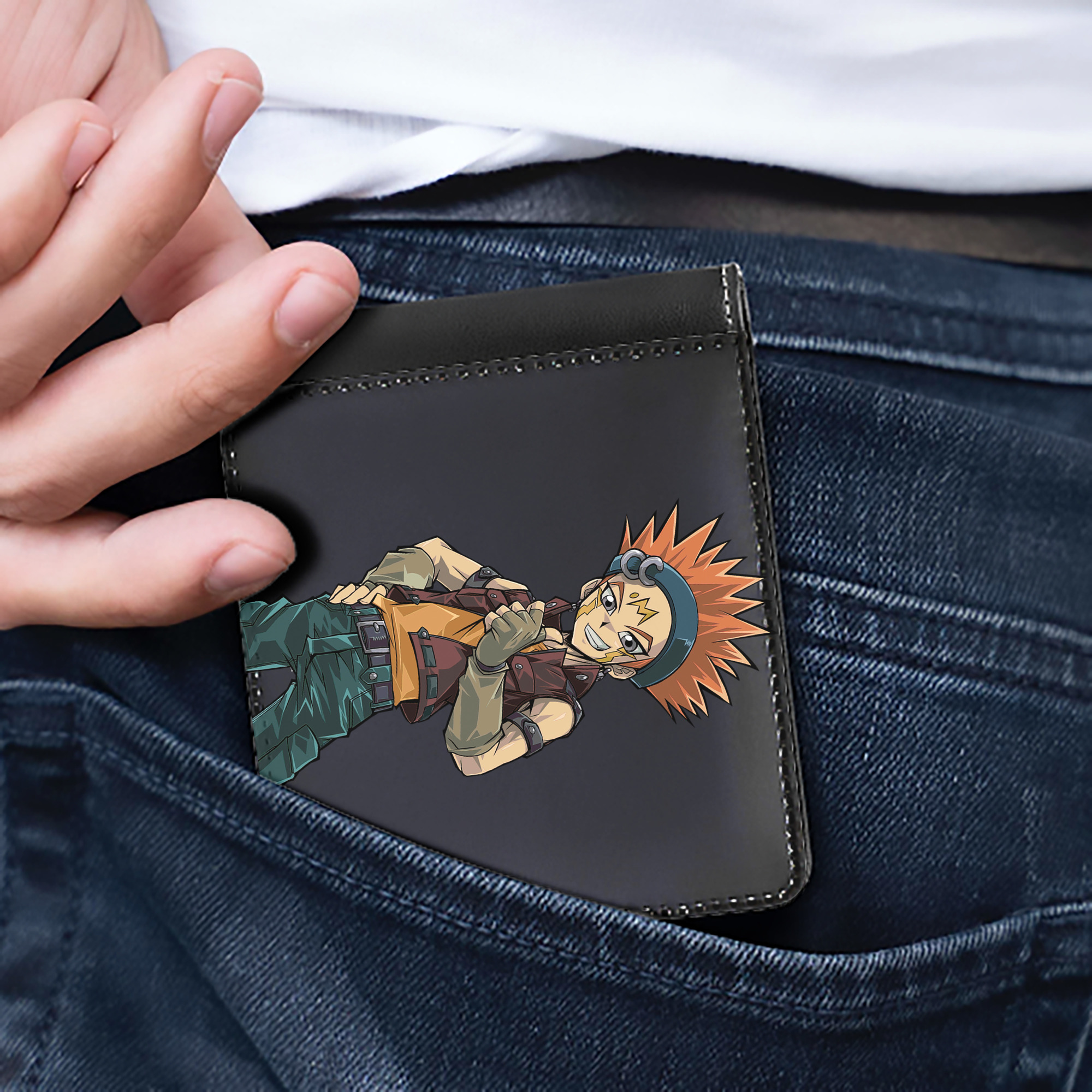 （画像用） 遊☆戯☆王 Yu-Gi-Oh! 二つ折り革財布