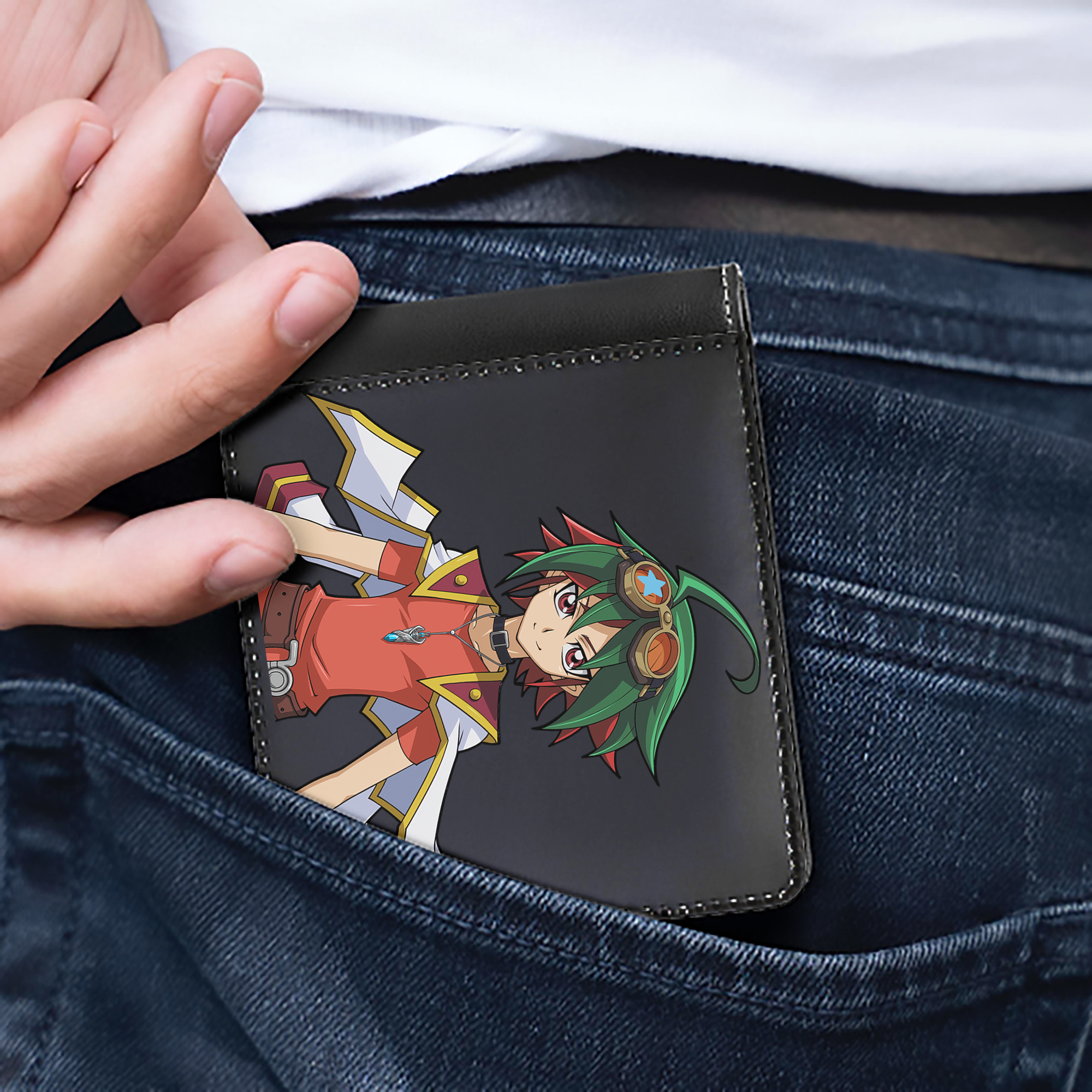（画像用） 遊☆戯☆王 Yu-Gi-Oh! 二つ折り革財布