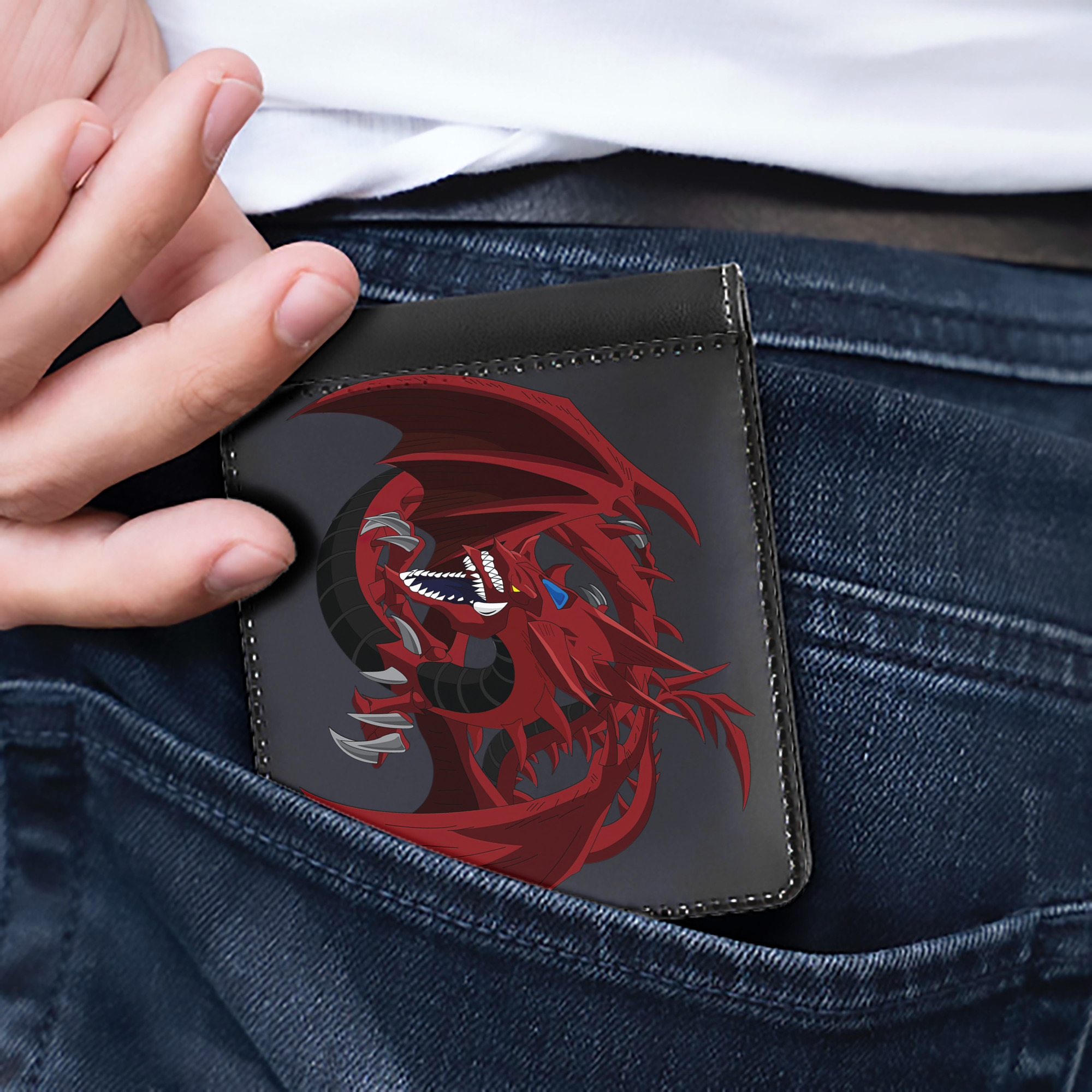 （画像用） 遊☆戯☆王 Yu-Gi-Oh! 二つ折り革財布