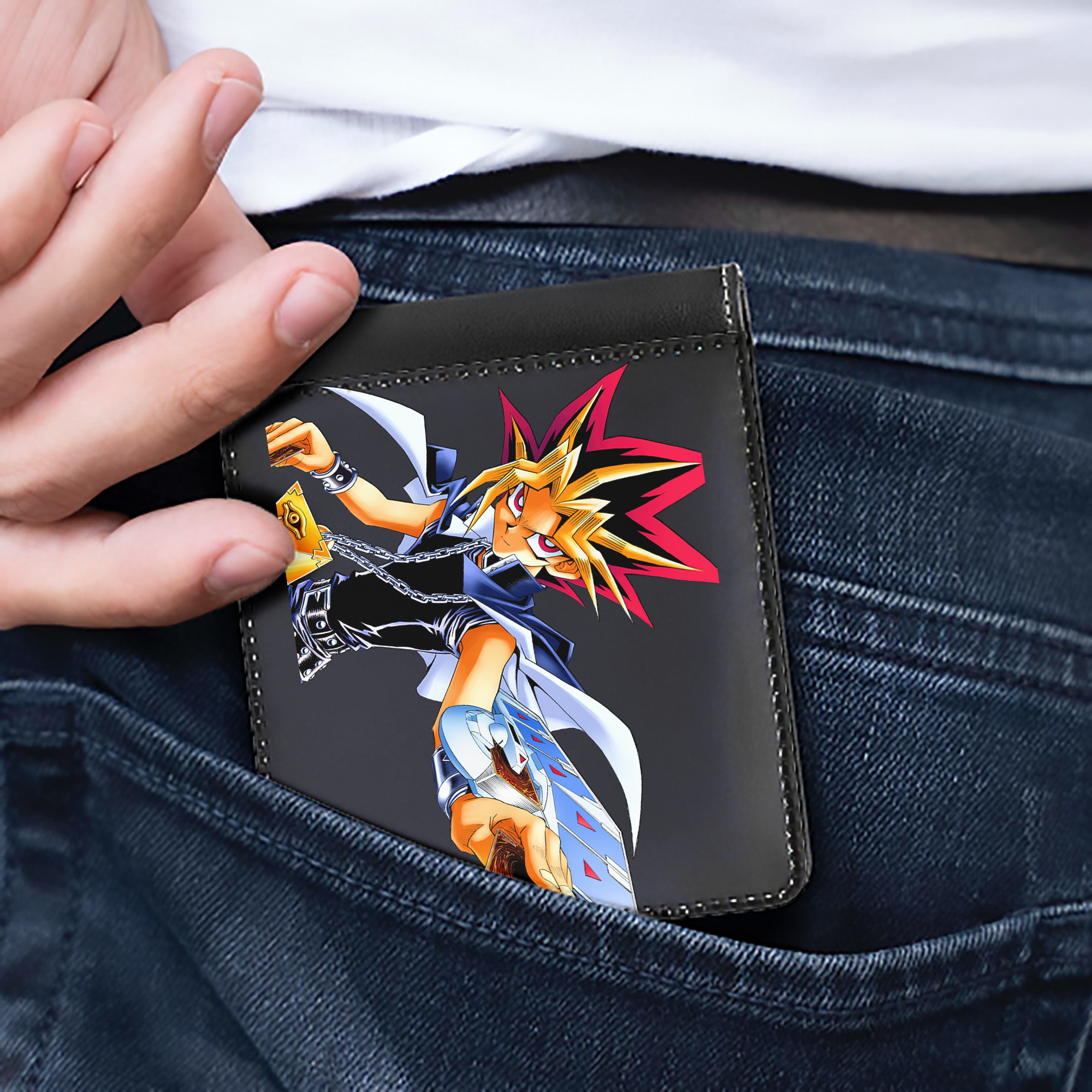 （画像用） 遊☆戯☆王 Yu-Gi-Oh! 二つ折り革財布
