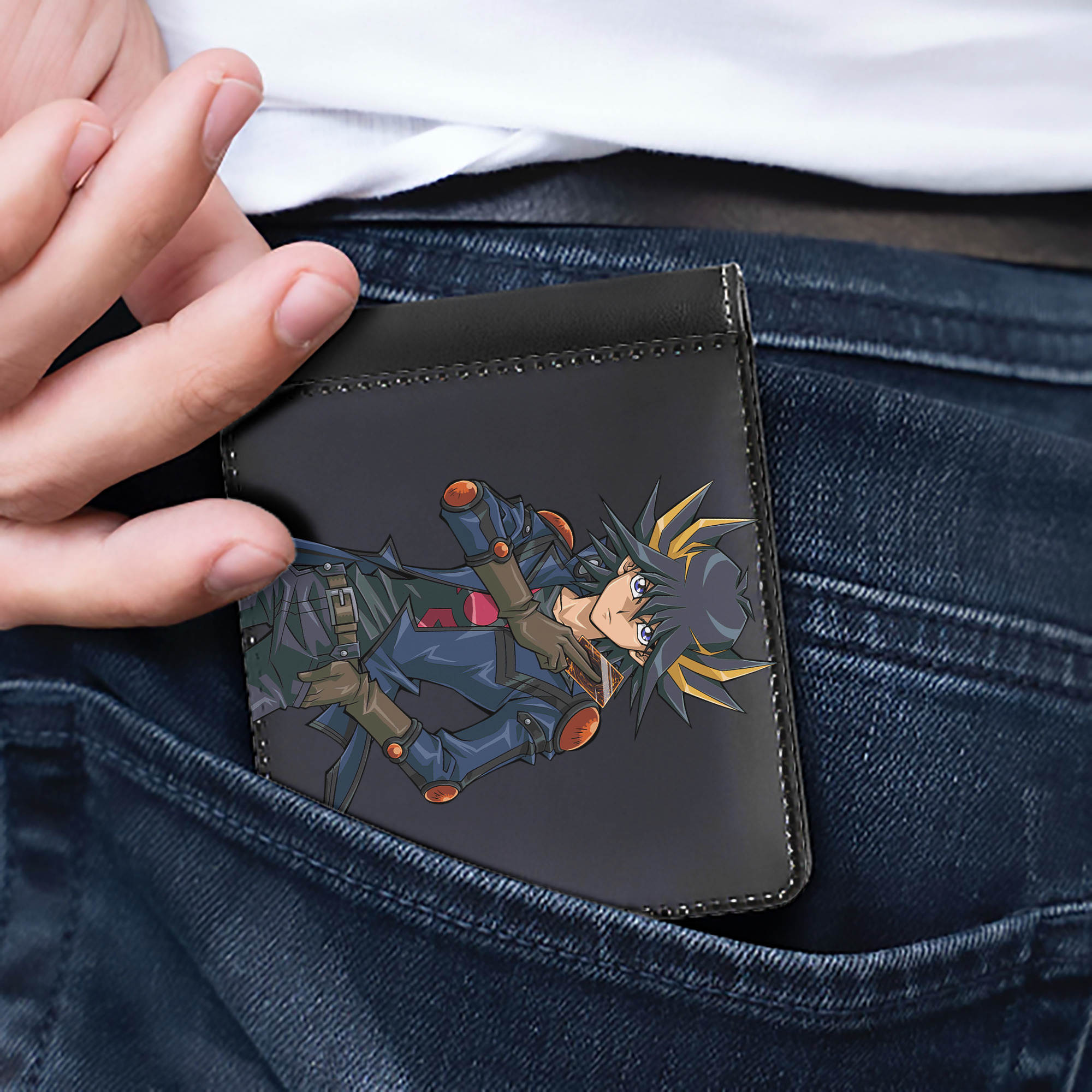 （画像用） 遊☆戯☆王 Yu-Gi-Oh! 二つ折り革財布